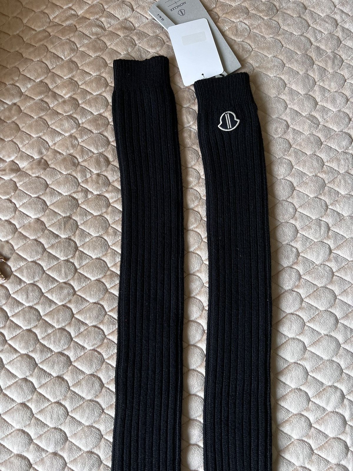 Moncler × Rick Owens FW20 Thigh High Stocking Socks Black OneSize Size ONE SIZE - 5 Thumbnail