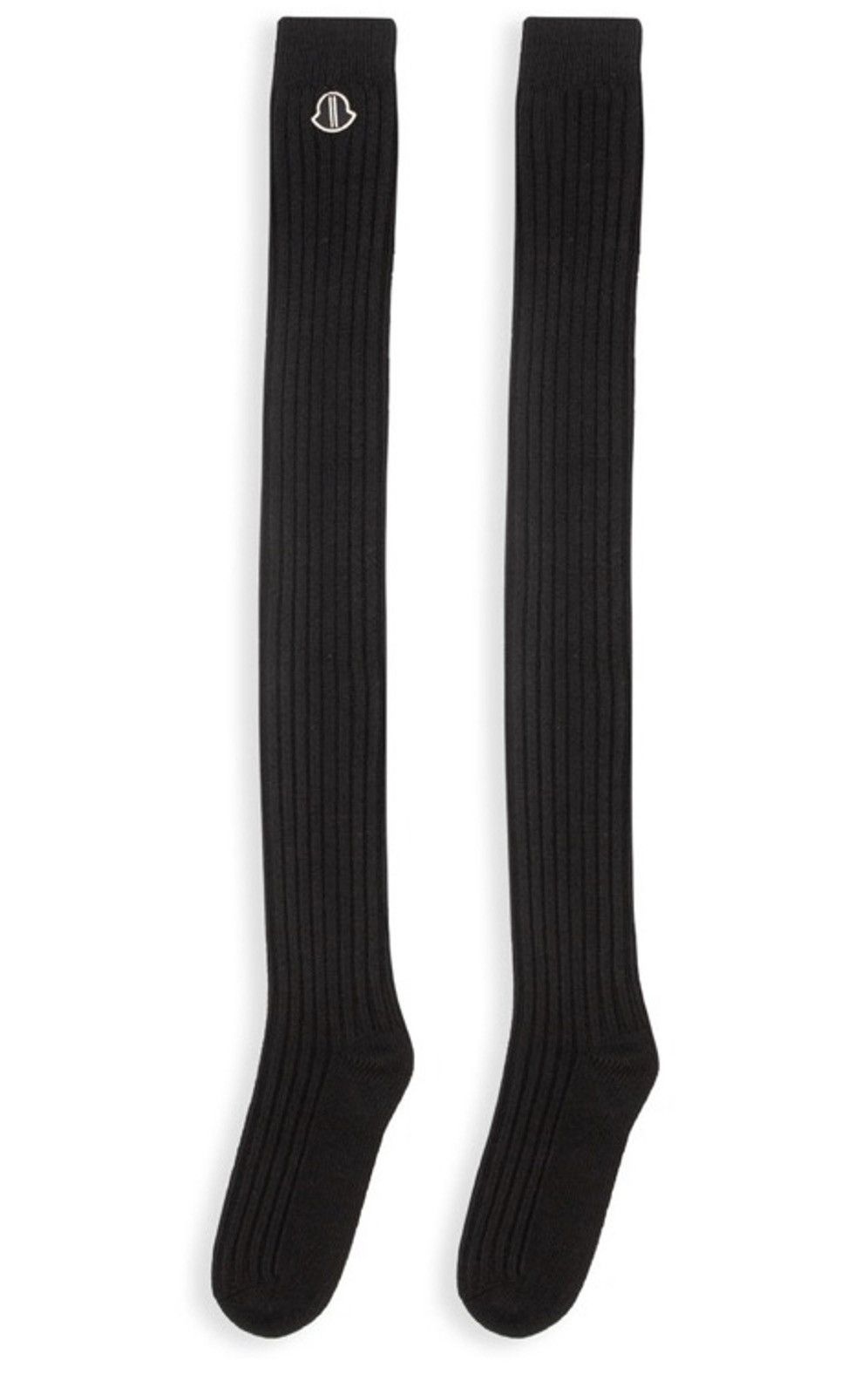 Moncler × Rick Owens FW20 Thigh High Stocking Socks Black OneSize Size ONE SIZE - 2 Thumbnail