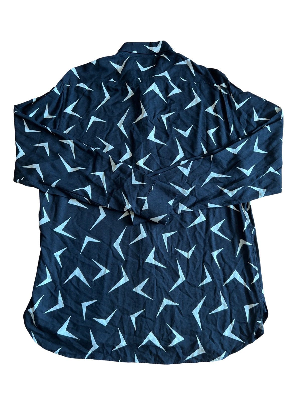 Hedi Slimane × Saint Laurent Paris SAINT LAURENT FW15 BOOMERANG SHIRT Size US XL / EU 56 / 4 - 2 Thumbnail