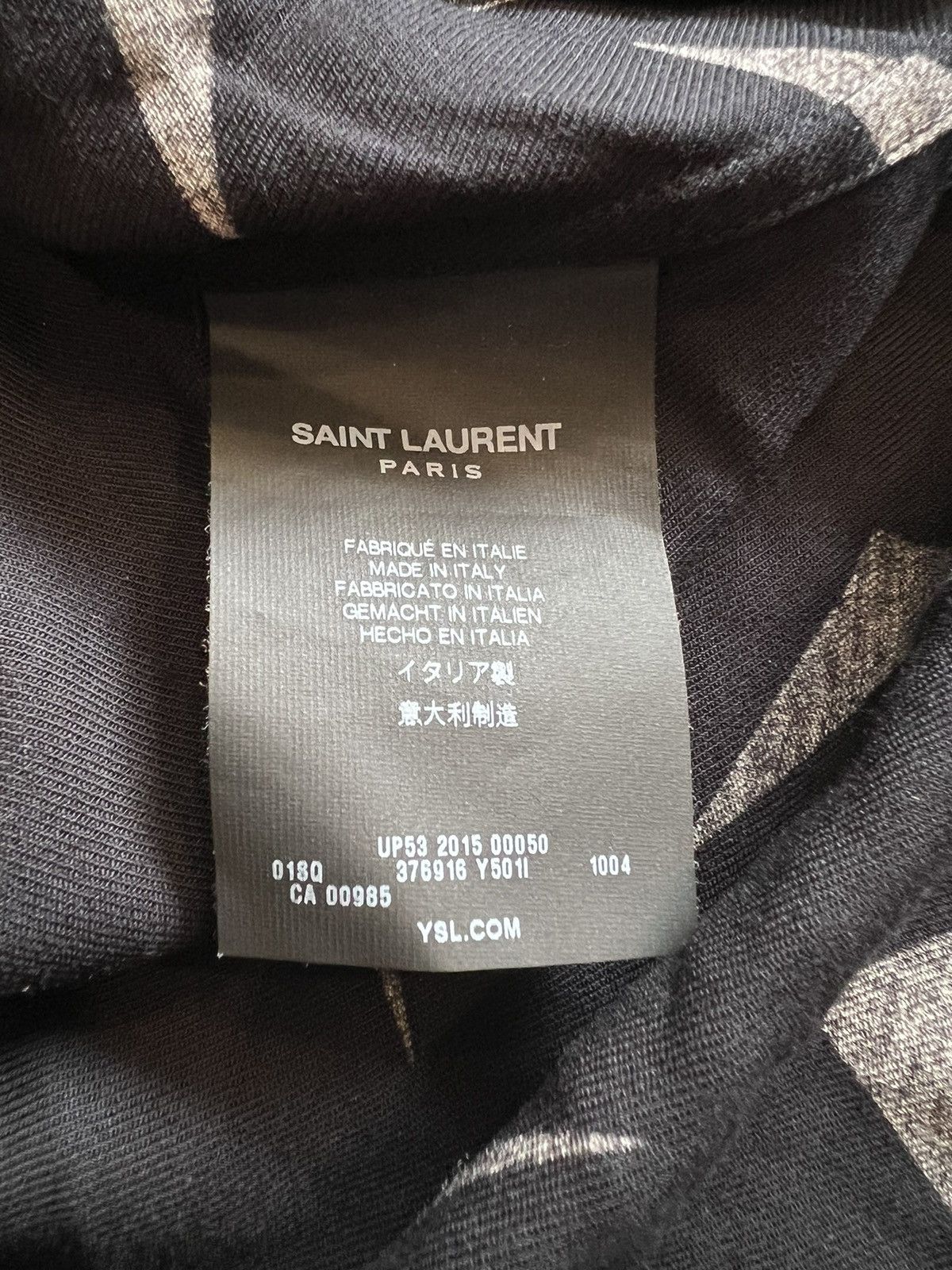Hedi Slimane × Saint Laurent Paris SAINT LAURENT FW15 BOOMERANG SHIRT Size US XL / EU 56 / 4 - 4 Thumbnail