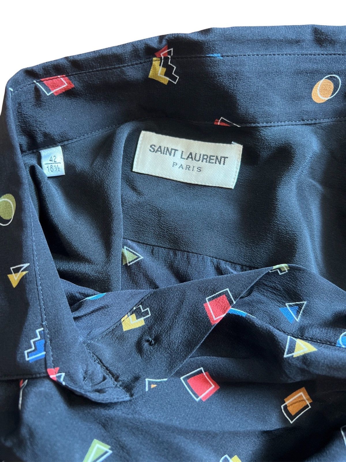 Hedi Slimane × Saint Laurent Paris SAINT LAURENT FW19 SHIRT Size US XL / EU 56 / 4 - 3 Thumbnail