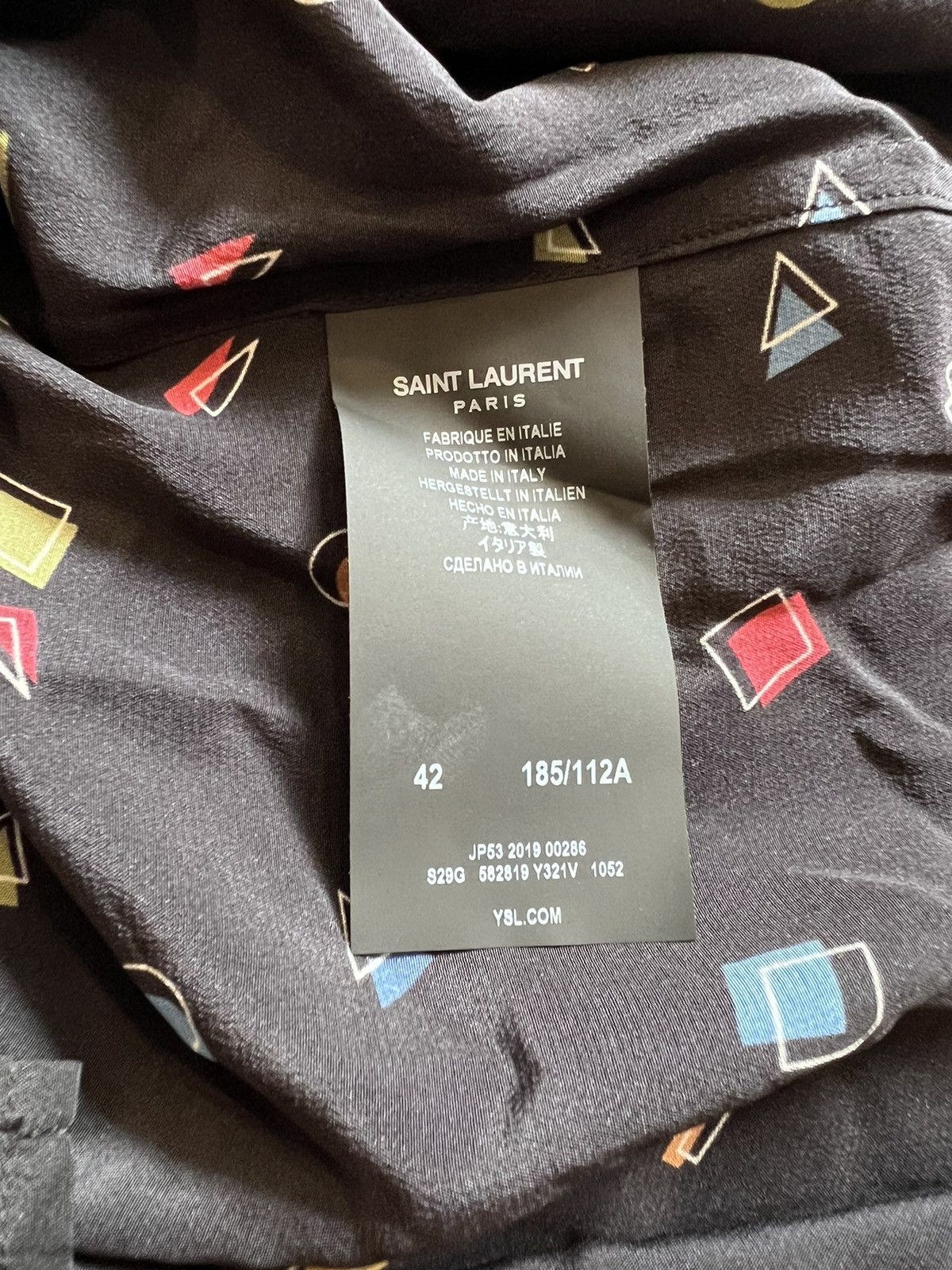 Hedi Slimane × Saint Laurent Paris SAINT LAURENT FW19 SHIRT Size US XL / EU 56 / 4 - 4 Thumbnail
