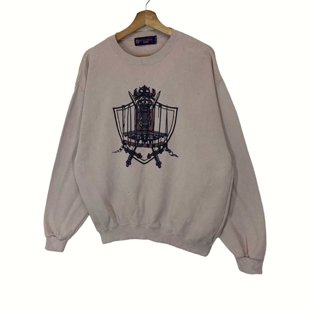 Vintage Vintage Vigoria Uomo Fortezza Big Logo Crewneck Sweatshirt Size US M / EU 48-50 / 2 - 2 Thumbnail