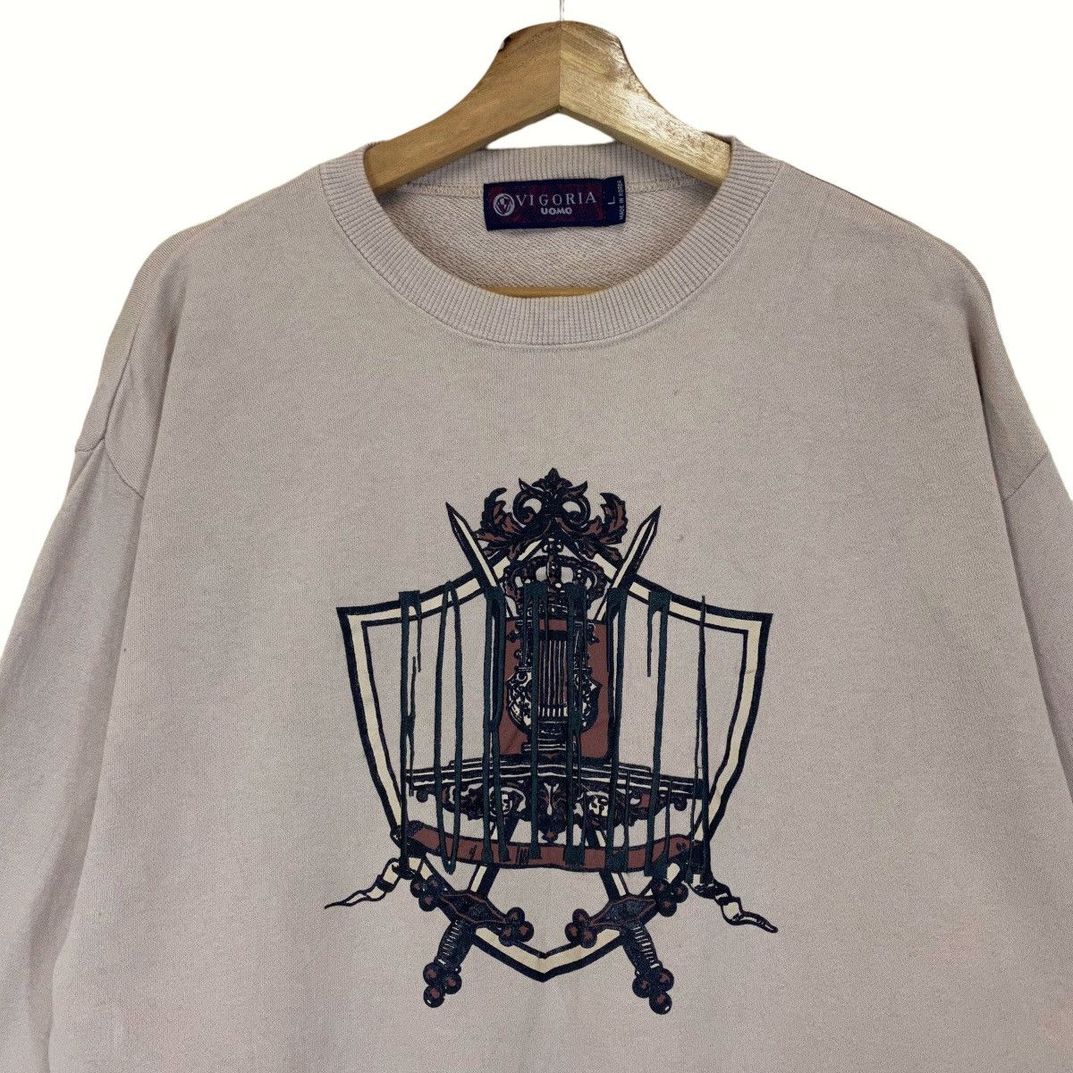 Vintage Vintage Vigoria Uomo Fortezza Big Logo Crewneck Sweatshirt Size US M / EU 48-50 / 2 - 4 Thumbnail