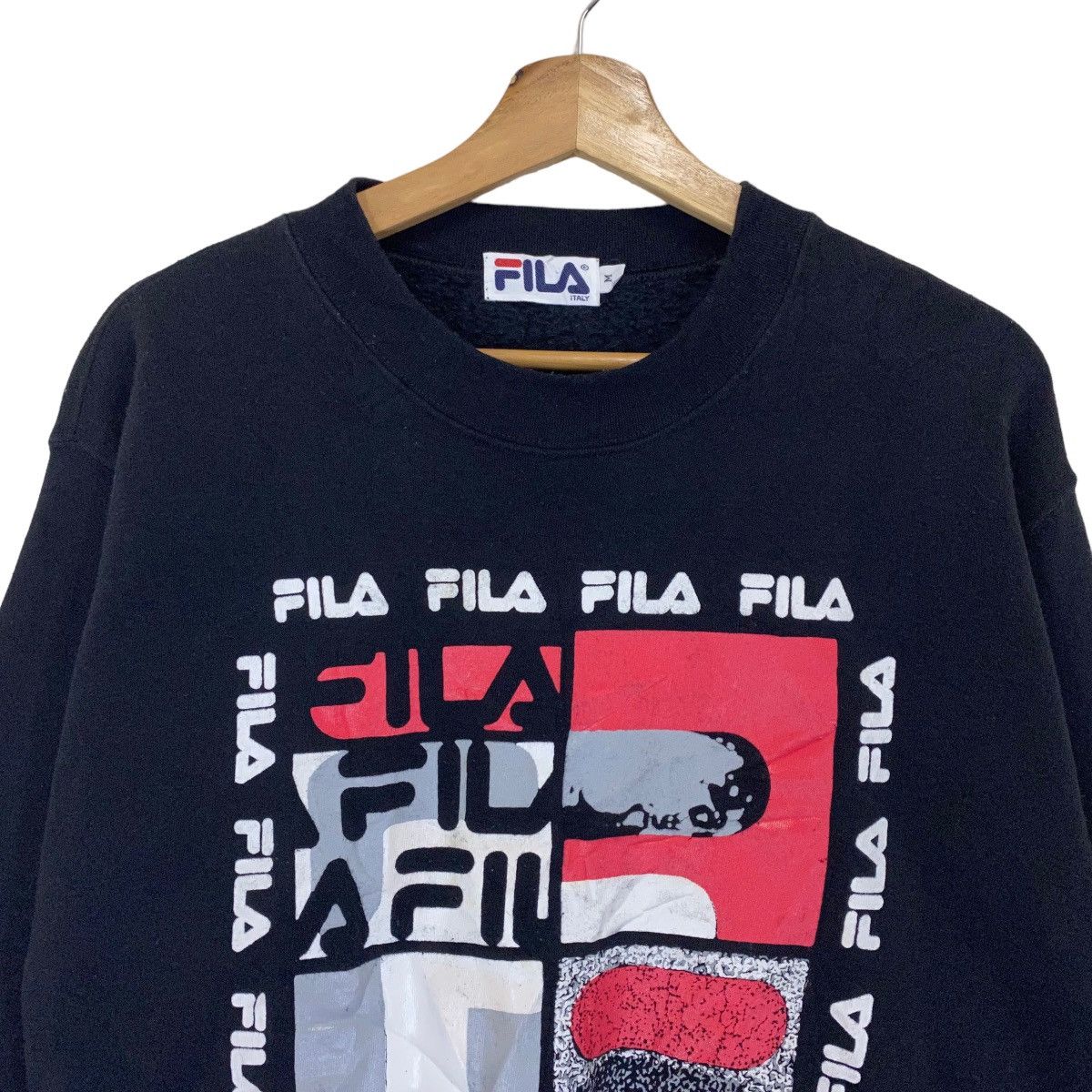 Fila × Vintage Vintage 90s Fila Big Logo Crewneck Sweatshirt Size M Size US M / EU 48-50 / 2 - 4 Thumbnail