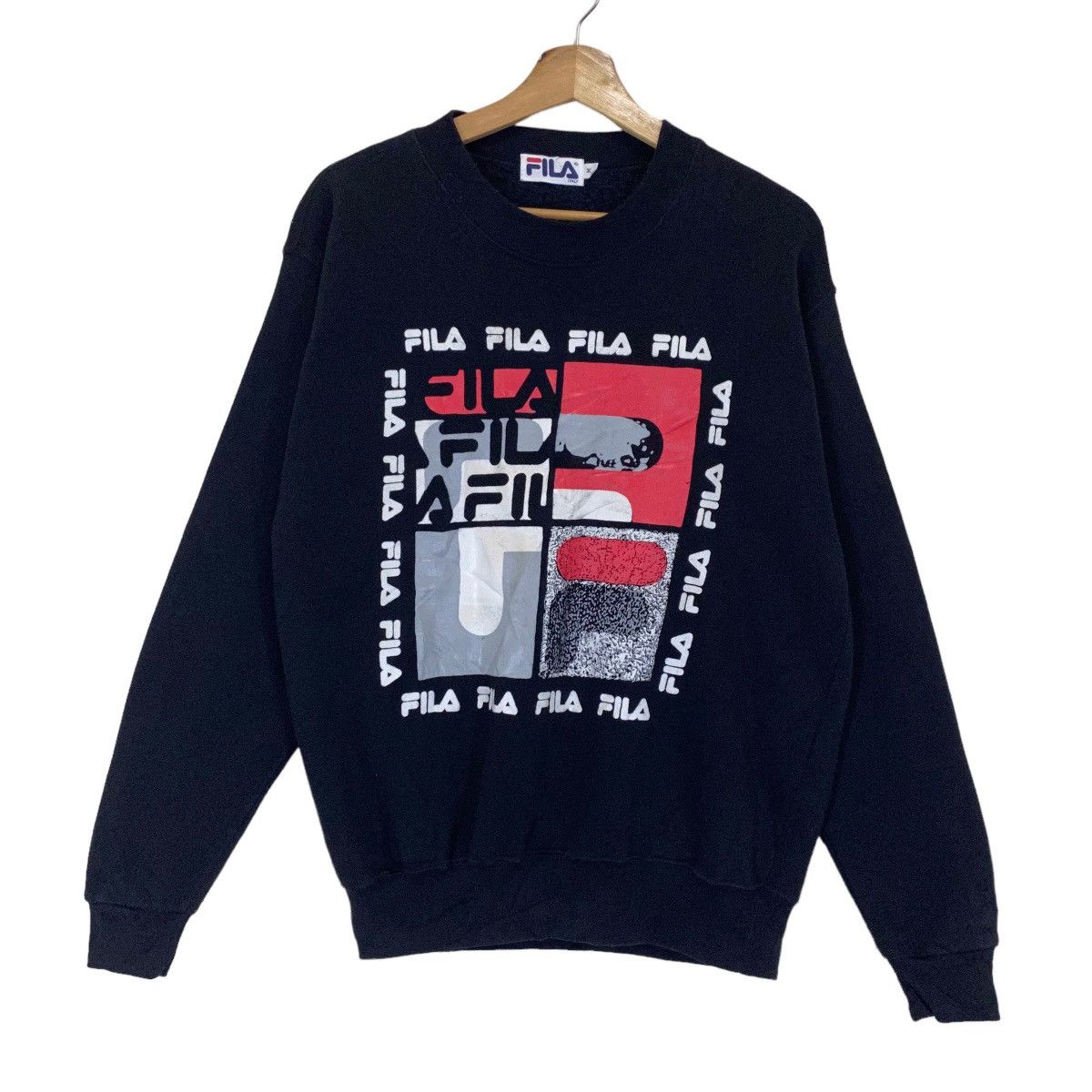 Fila × Vintage Vintage 90s Fila Big Logo Crewneck Sweatshirt Size M Size US M / EU 48-50 / 2 - 1 Thumbnail
