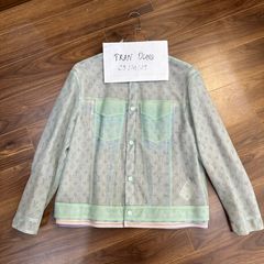 Louis Vuitton 2020 Rainbow Monogram Layered Tulle Trucker Jacket w/ Tags -  Green Outerwear, Clothing - LOU516334