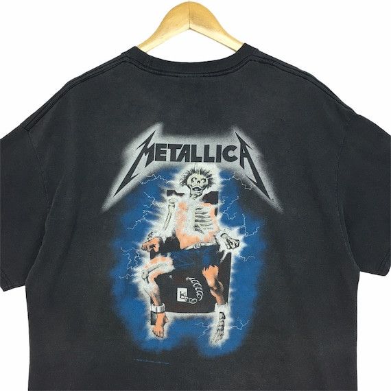 Band Tees × Metallica Vtg 1994 METALLICA Ride The Lightning Album Tour Tee Shirt Size US XL / EU 56 / 4 - 7 Thumbnail