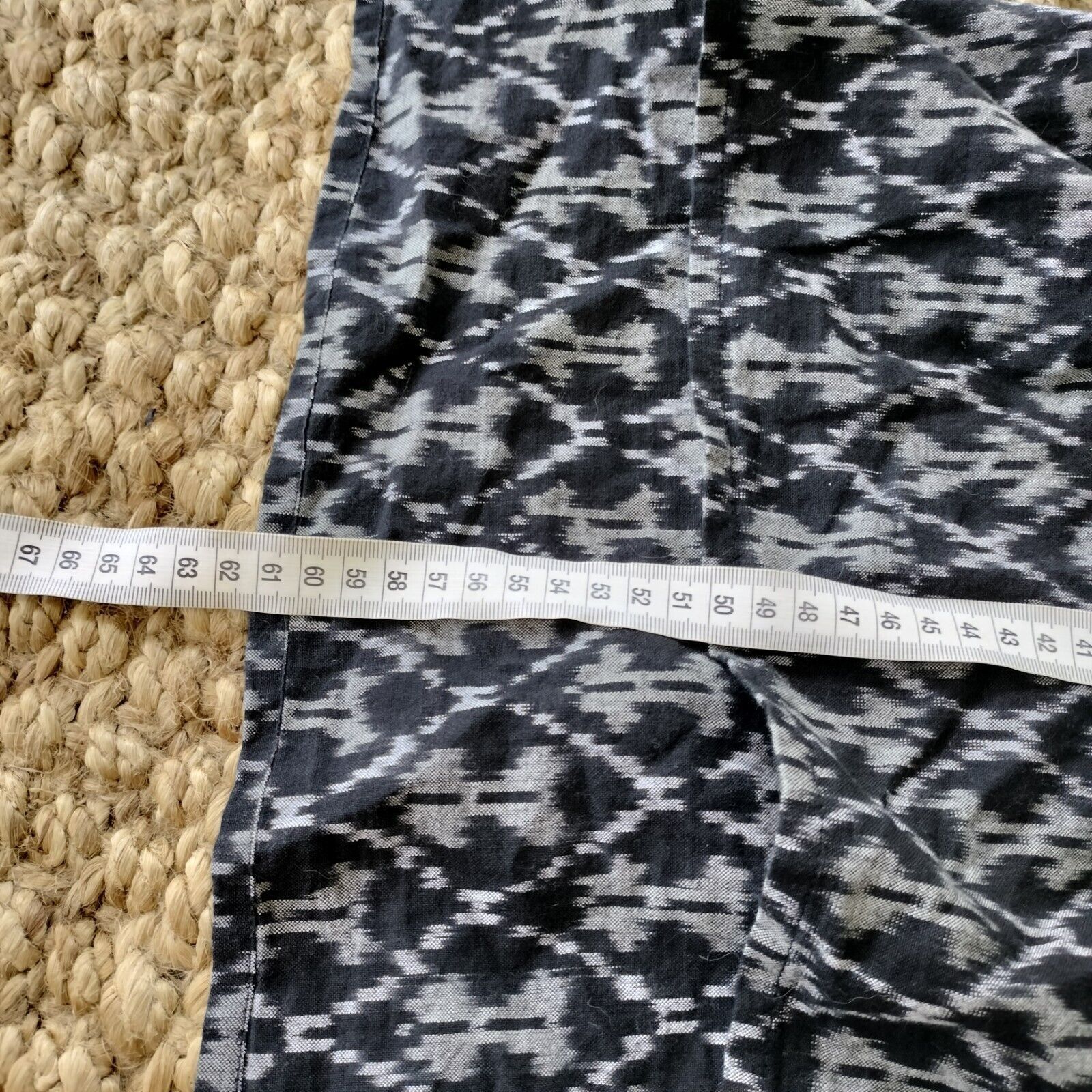 Designer Bombay Paisley Size 10 12 Top Blouse Black Grey Short Sleeve Size M / US 6-8 / IT 42-44 - 8 Thumbnail