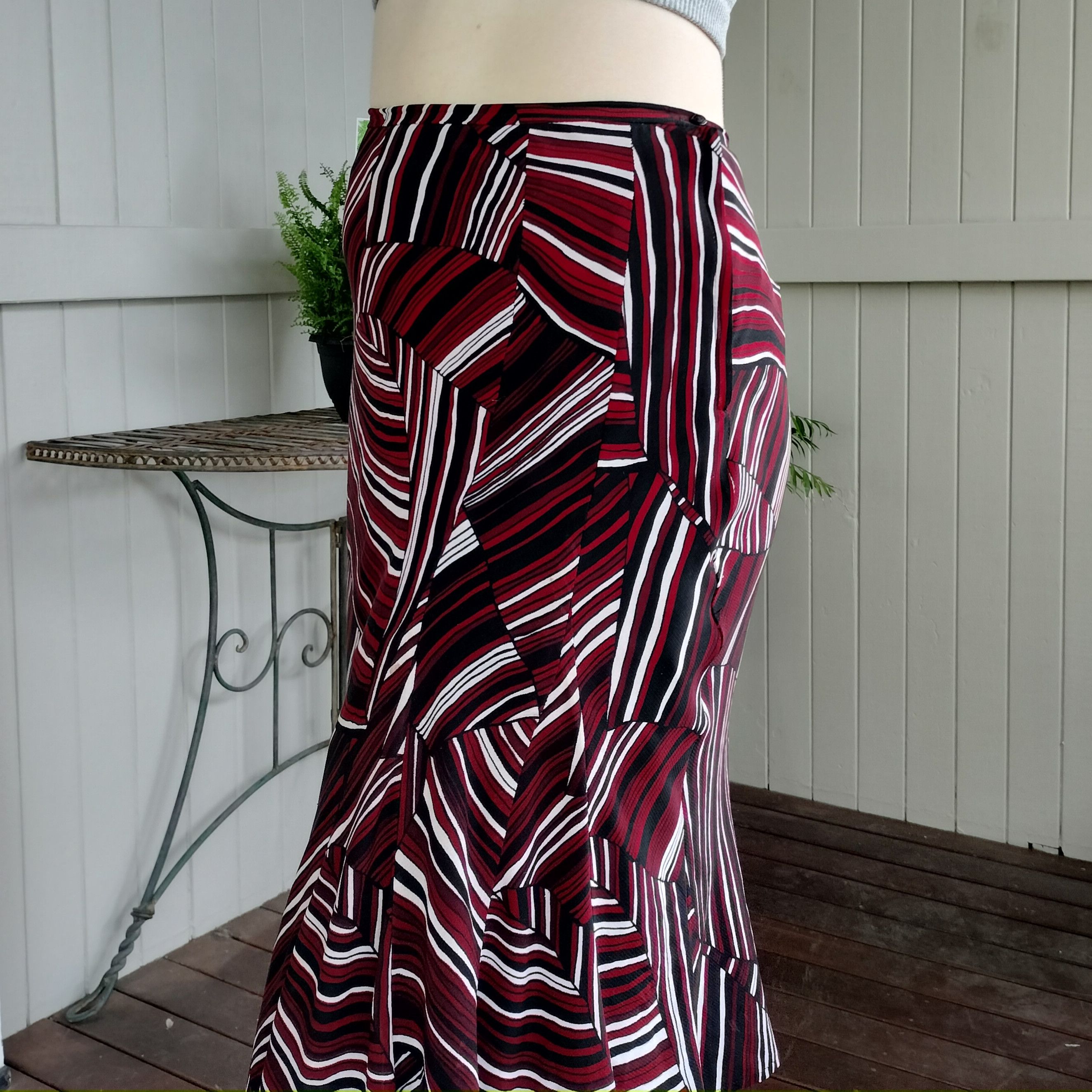 Man Made In Australia × Vintage Vintage 90s Y2K Size 12 Midi Skirt Size 30" / US 8 / IT 44 - 4 Thumbnail
