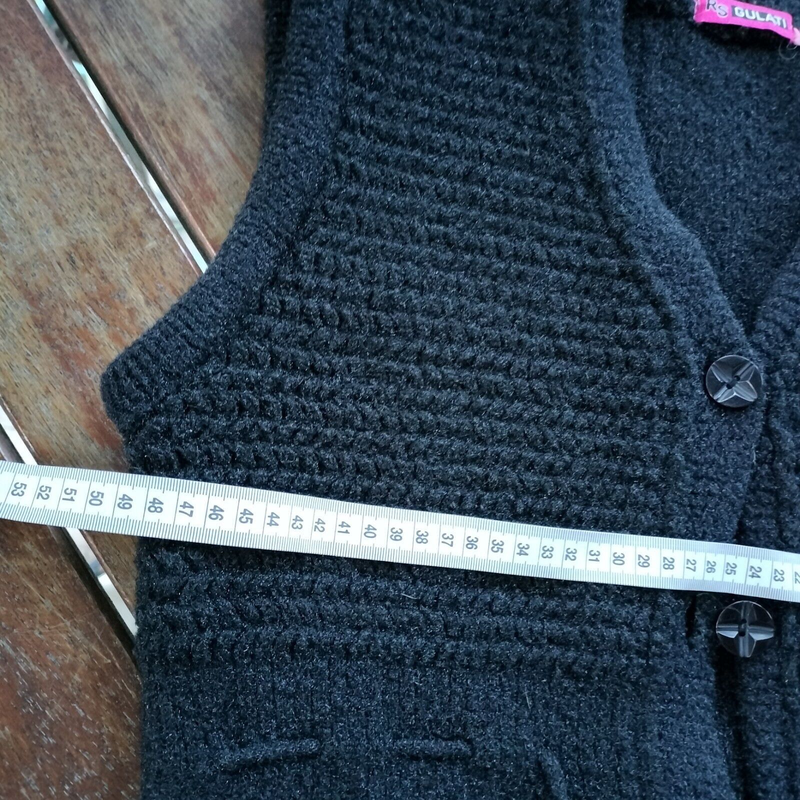 Vintage Vintage 90s Y2K Size 8-12 Vest Gilet Chunky Knit Button Up Size ONE SIZE - 7 Thumbnail