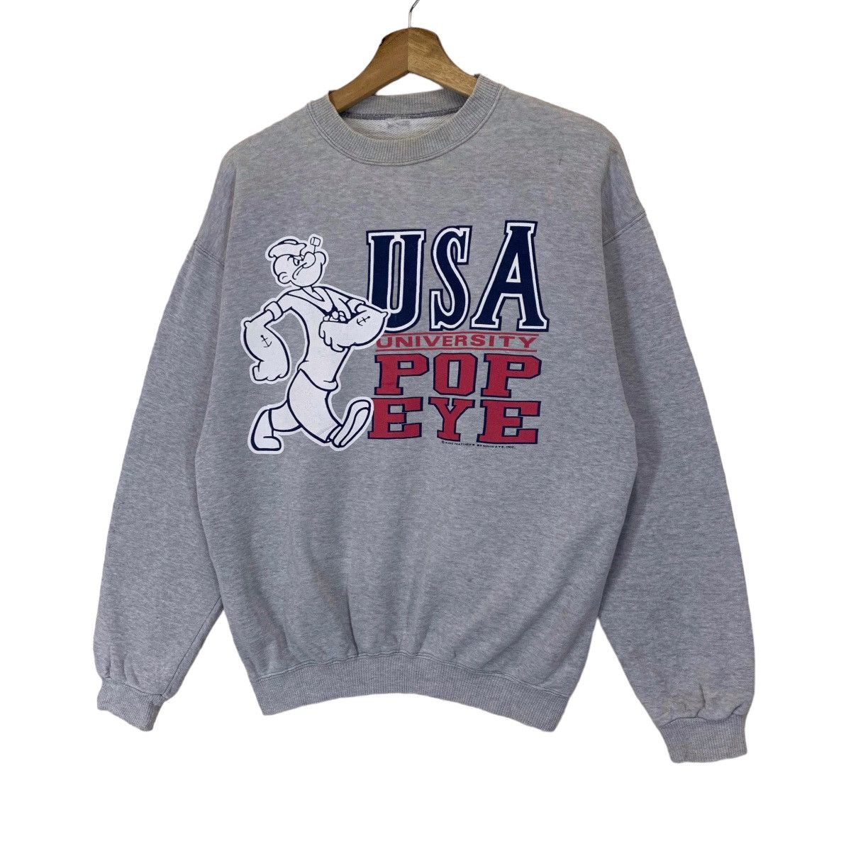 Japanese Brand × Vintage Vintage USA University Popeye Big Logo Crewneck Sweatshirt Size US M / EU 48-50 / 2 - 3 Thumbnail