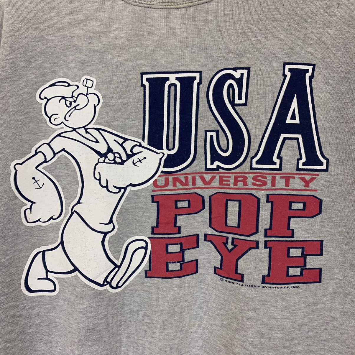 Japanese Brand × Vintage Vintage USA University Popeye Big Logo Crewneck Sweatshirt Size US M / EU 48-50 / 2 - 5 Thumbnail
