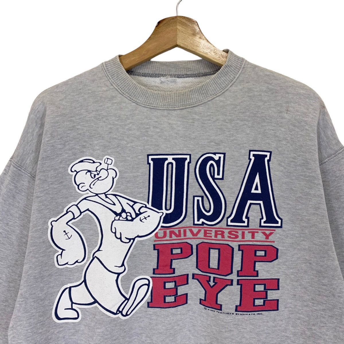 Japanese Brand × Vintage Vintage USA University Popeye Big Logo Crewneck Sweatshirt Size US M / EU 48-50 / 2 - 4 Thumbnail