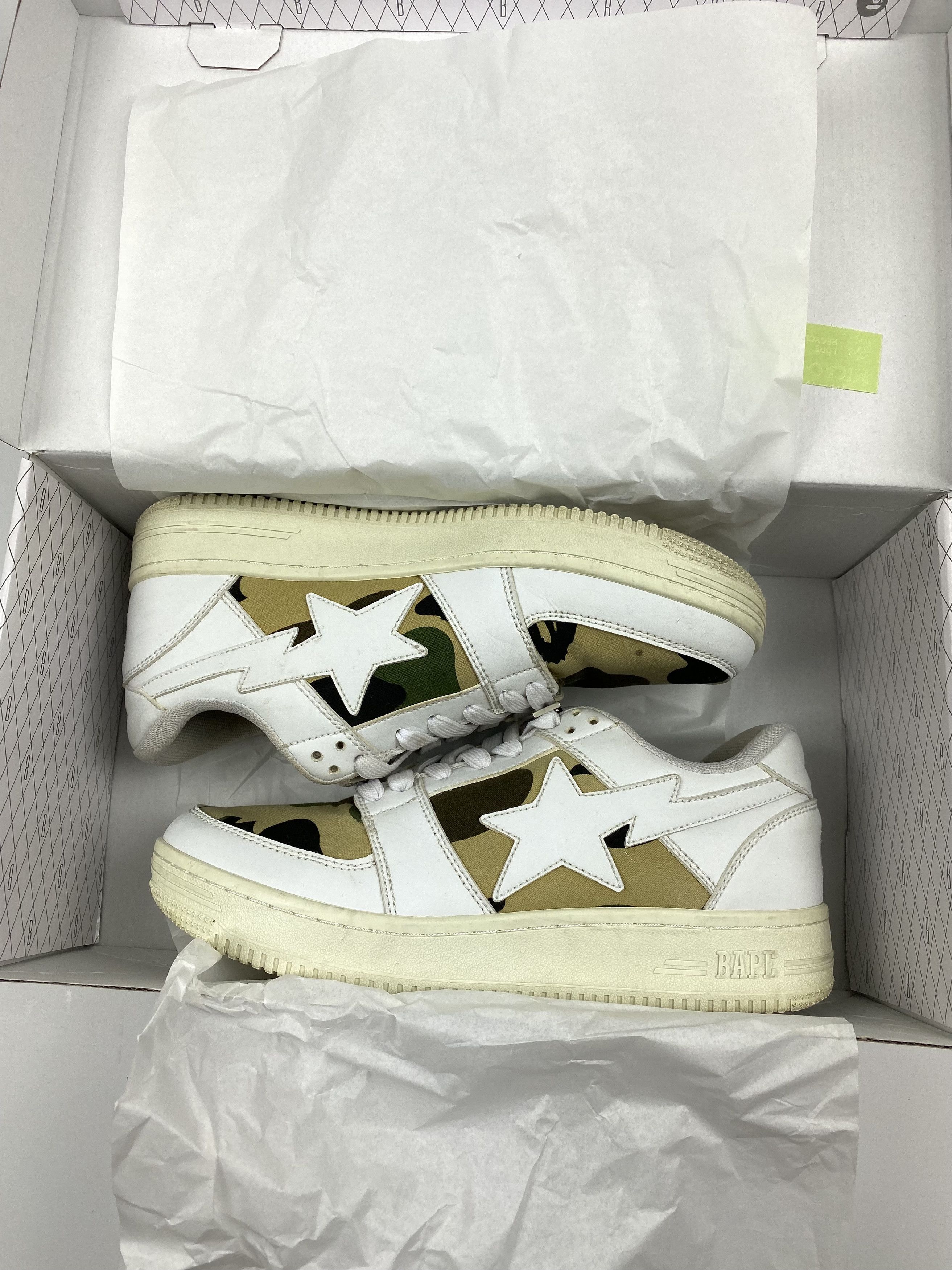 Bape BAPESTA Camo Toe White Low top Size US 9 / EU 42 - 9 Thumbnail