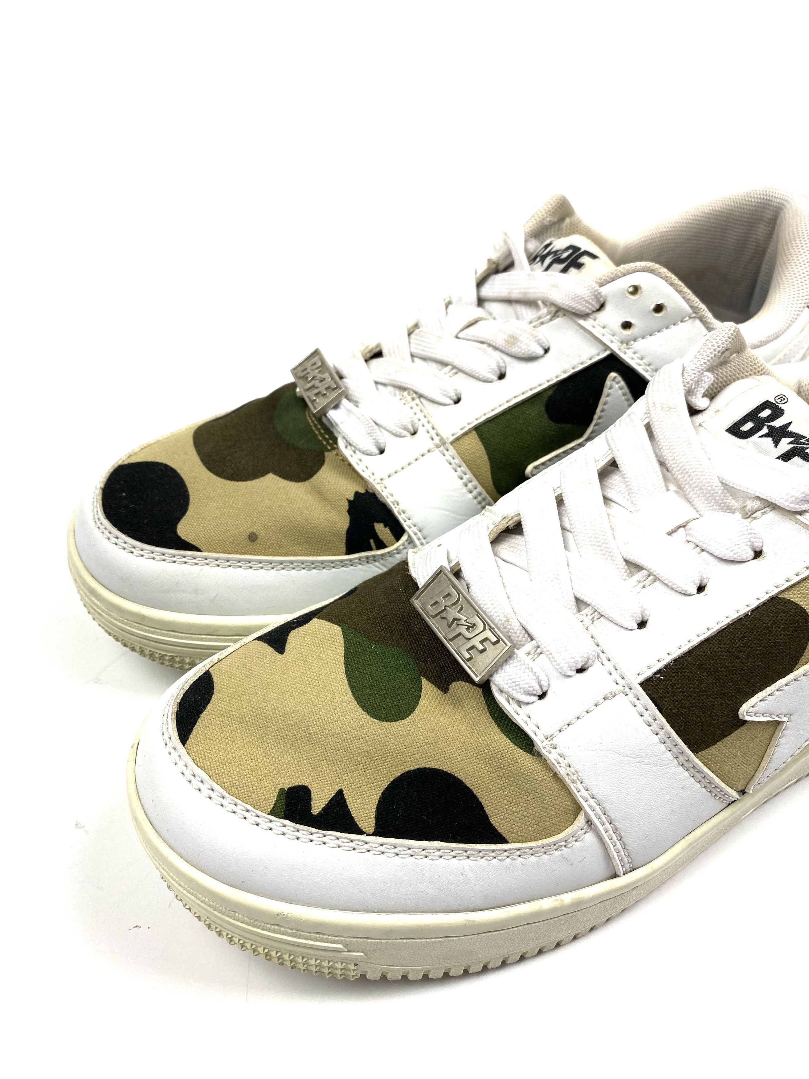 Bape BAPESTA Camo Toe White Low top Size US 9 / EU 42 - 4 Thumbnail