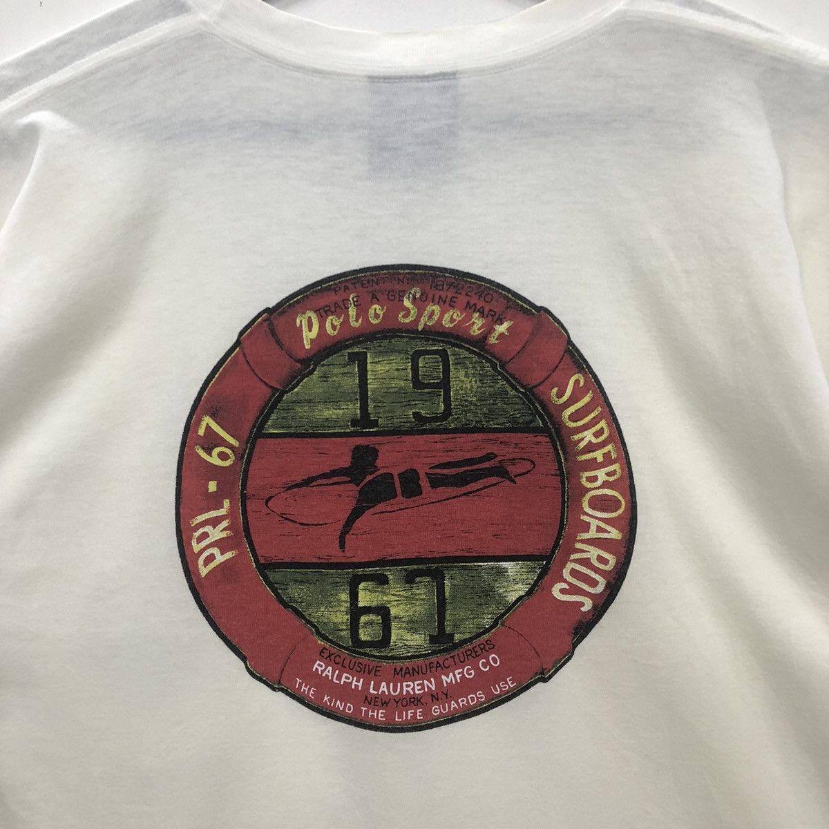 Polo Ralph Lauren Vintage Polo Ralph Lauren Surfboards Logo Tshirt Size US L / EU 52-54 / 3 - 6 Thumbnail