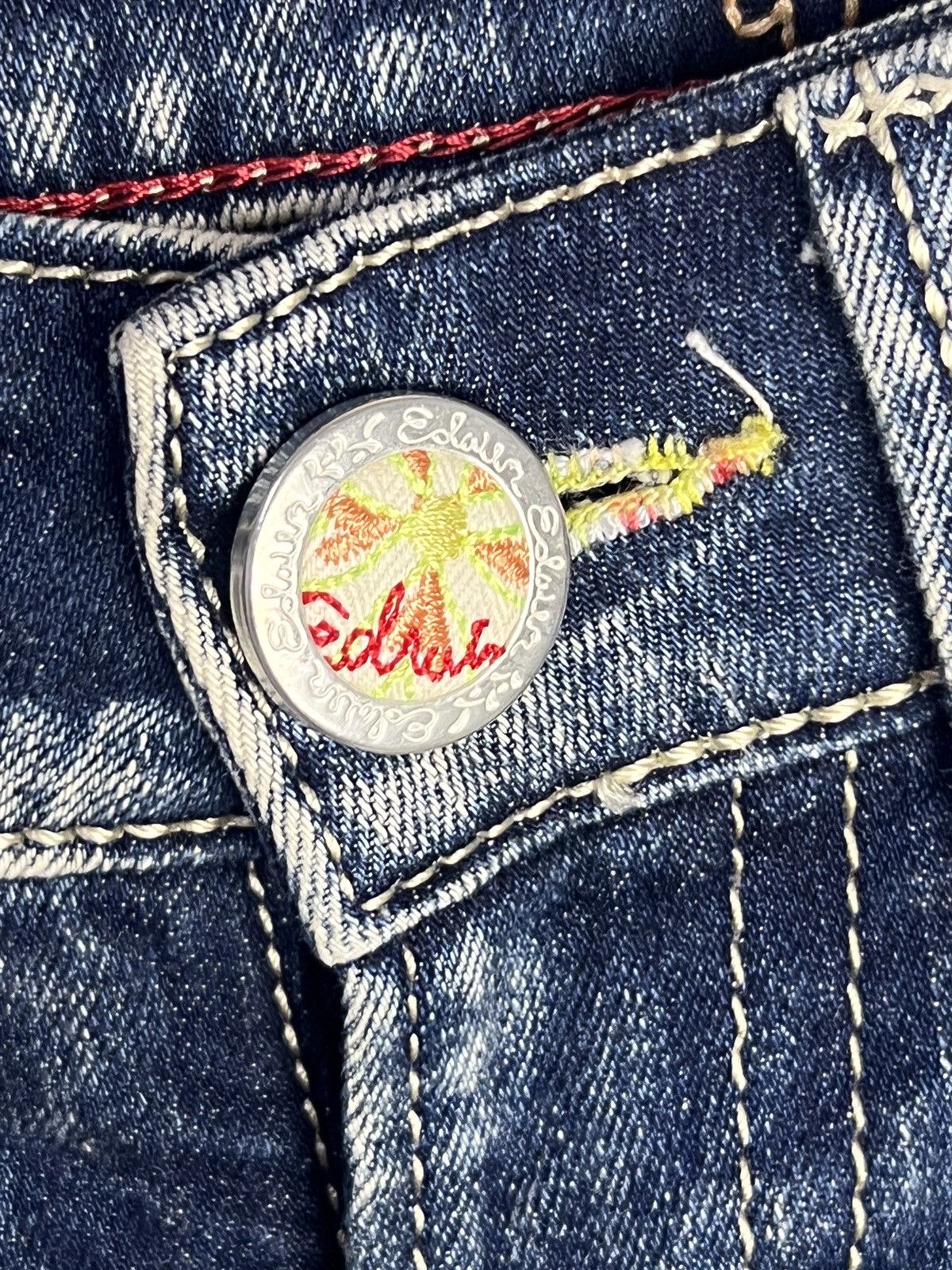 Edwin × Vintage Edwin Tapered Denim Acid Wash Style Size 30" / US 8 / IT 44 - 10 Thumbnail