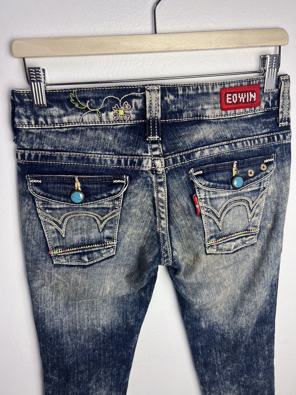 Edwin × Vintage Edwin Tapered Denim Acid Wash Style Size 30" / US 8 / IT 44 - 2 Thumbnail