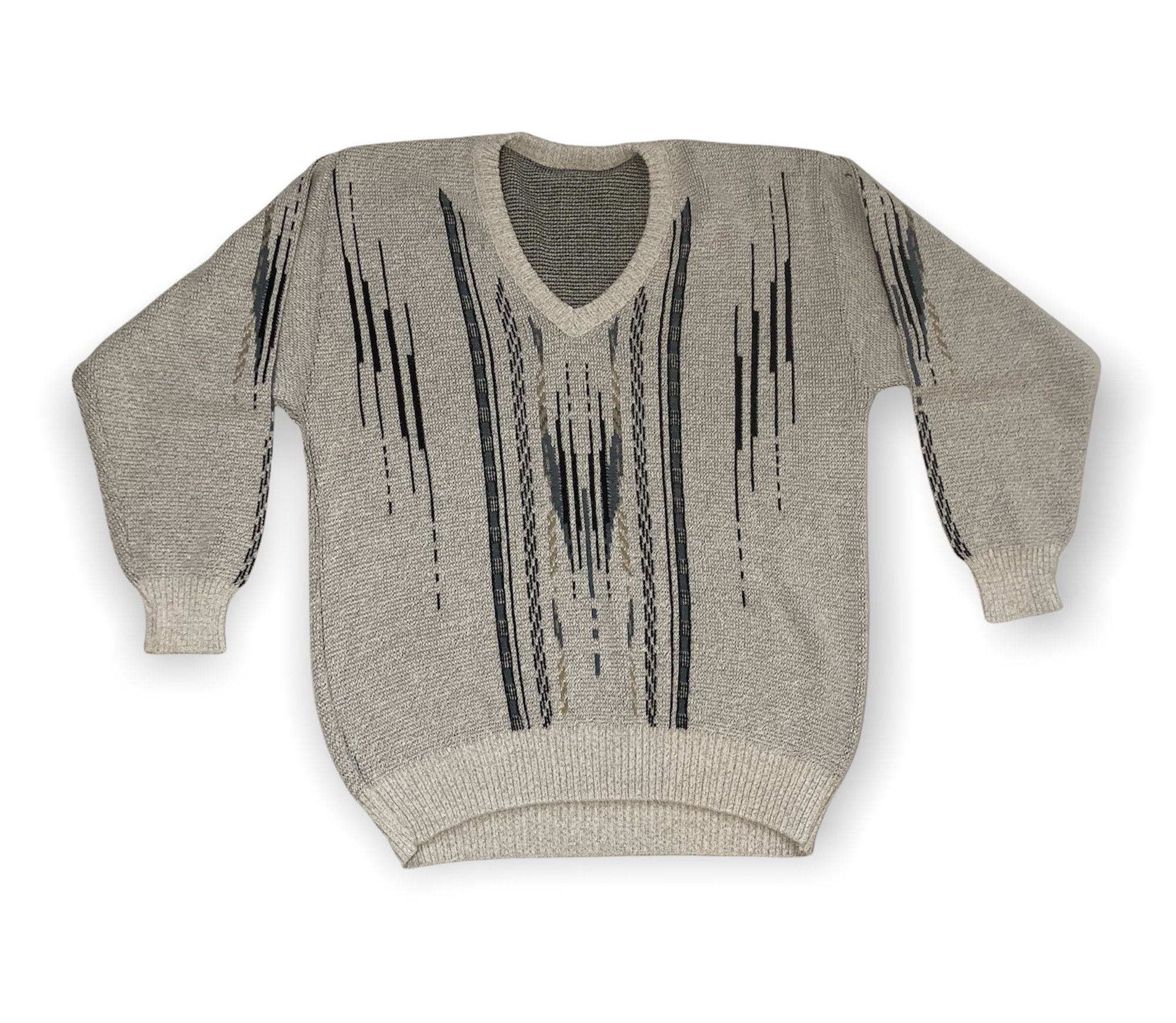 Coogi × Vintage VINTAGE V-NECK PULLOVER V-NECK 90s Grandpa Size US L / EU 52-54 / 3 - 1 Thumbnail