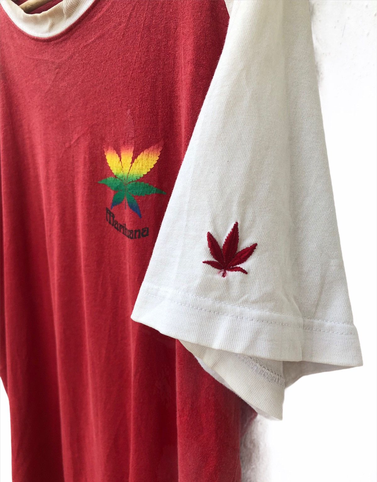 Bob Marley Merry Garden Marijuana Shirt Rasta Bob Marley Style Size US L / EU 52-54 / 3 - 3 Thumbnail