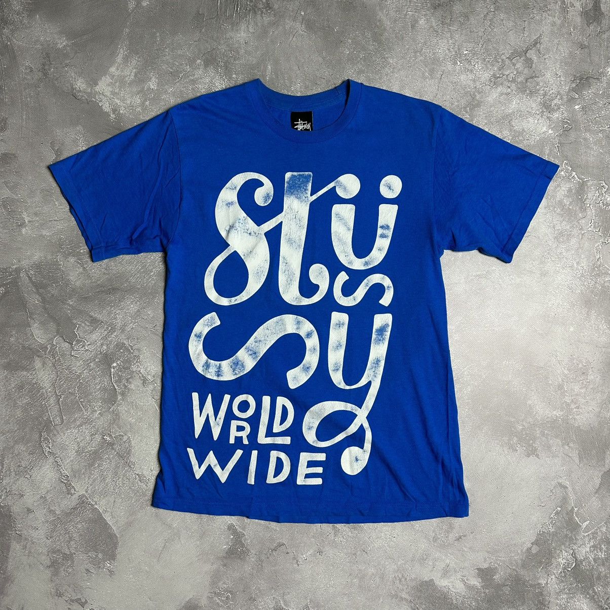 Stussy vintage t shirt big logo y2k streetwear style