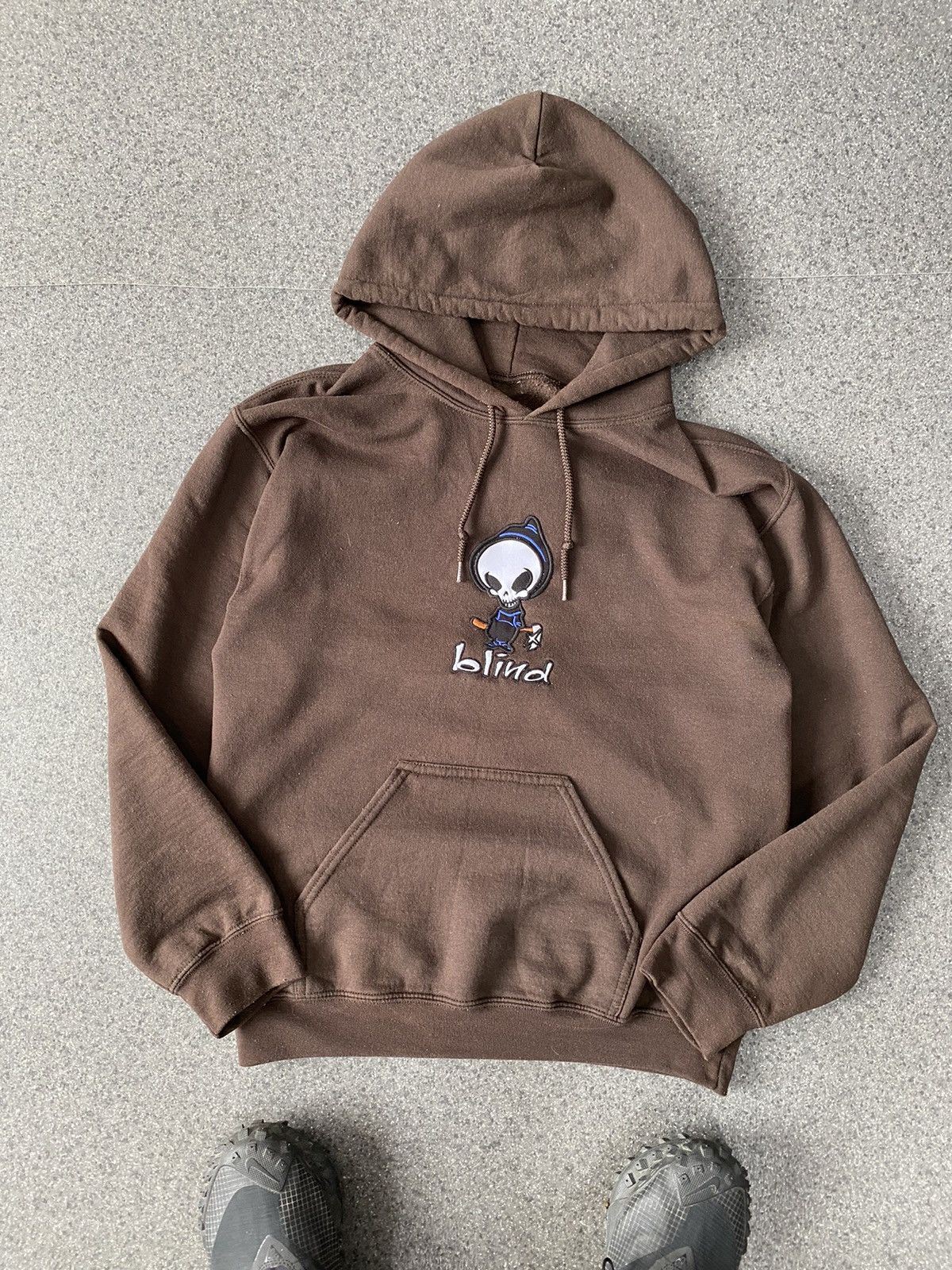 Hook Ups Only The Blind Vintage Vintage Hook Ups Blind Brown Hoodie Grailed