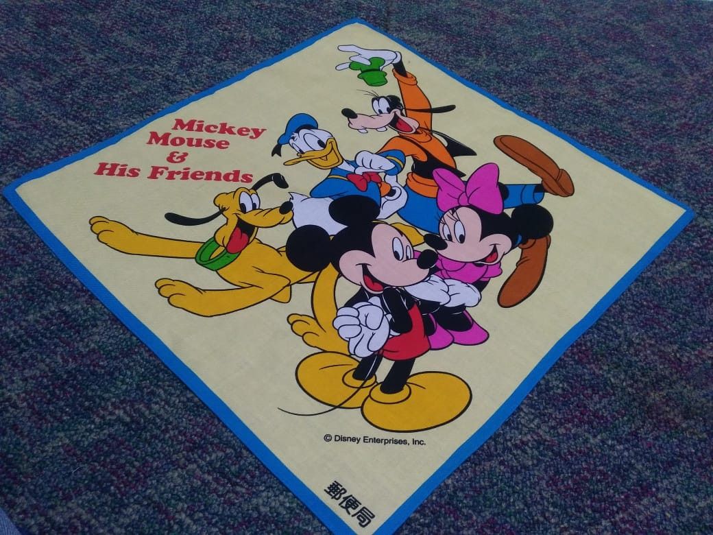 Disney × Mickey Mouse × Vintage tMickey Mouse Bandana Pocketsquare Handkerchief Size ONE SIZE - 1 Thumbnail