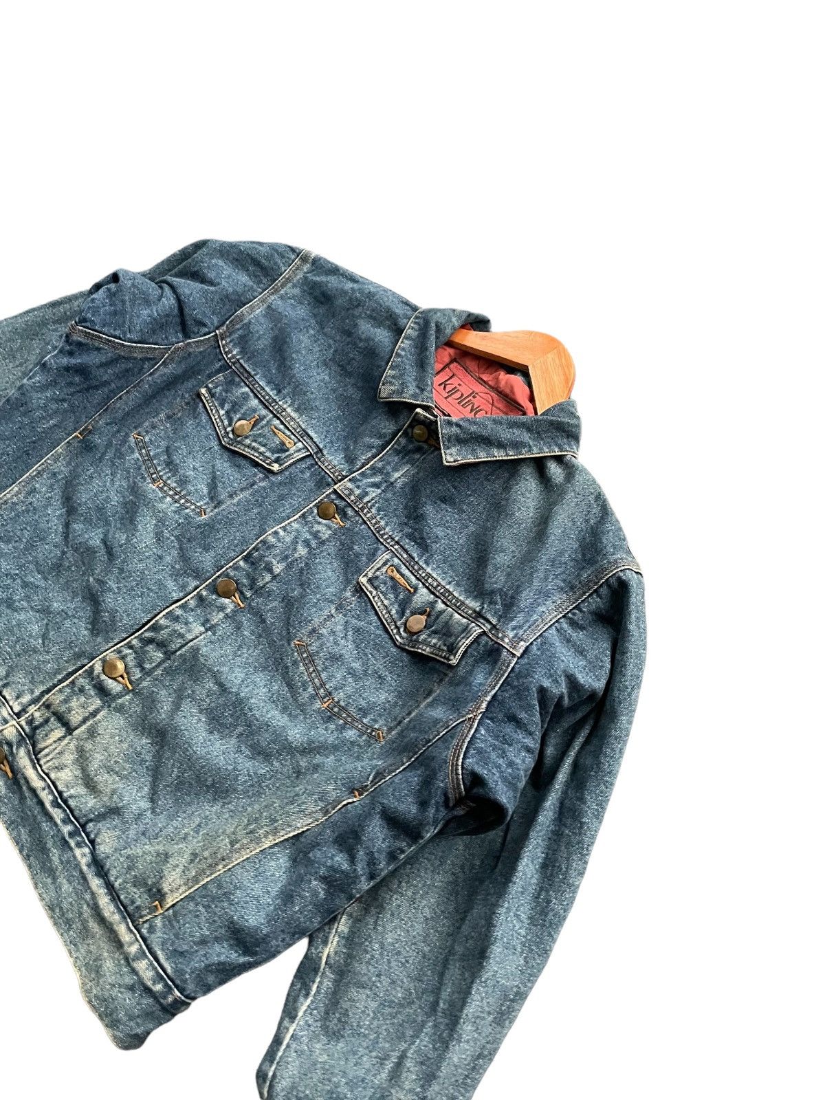 Designer Vintage & Rare Kipling Reverseable Denim Jacket Size US XL / EU 56 / 4 - 8 Thumbnail