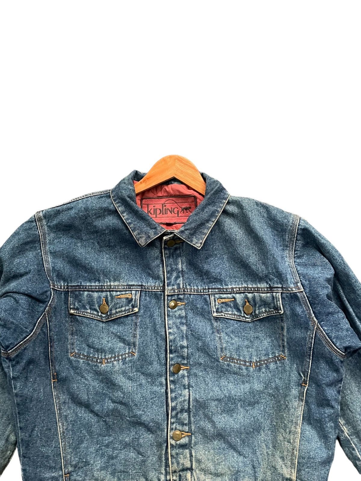Designer Vintage & Rare Kipling Reverseable Denim Jacket Size US XL / EU 56 / 4 - 9 Thumbnail