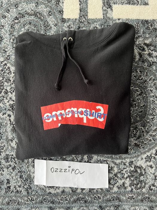 Supreme Box Logo Hoodie Navy With Red Logo Size XL
