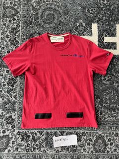 Off white champion outlet sweatshirt red price