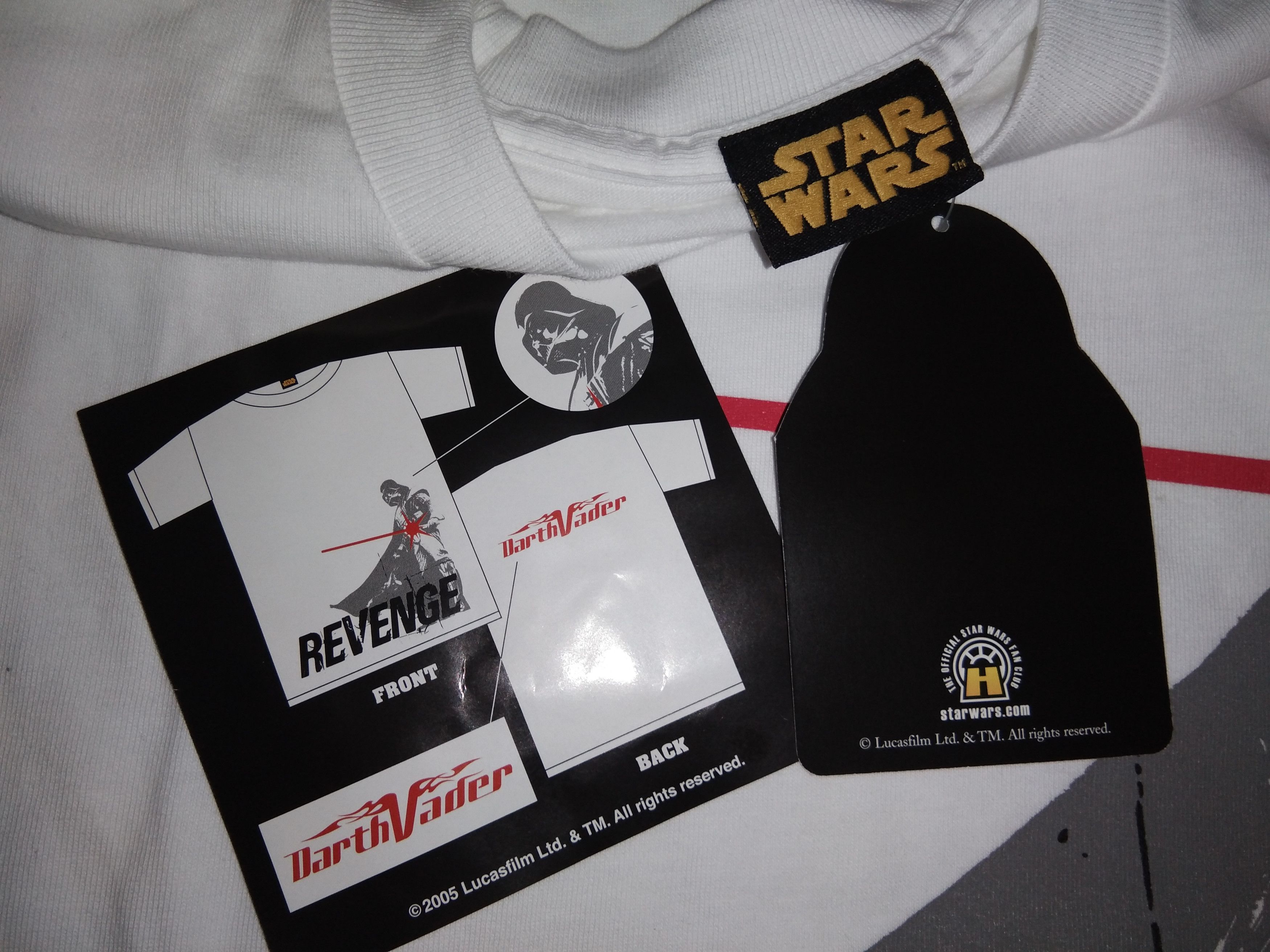 Star Wars NOS Y2K 2005 BNWT Star Wars Darth Vader tshirt movie Size US M / EU 48-50 / 2 - 4 Thumbnail
