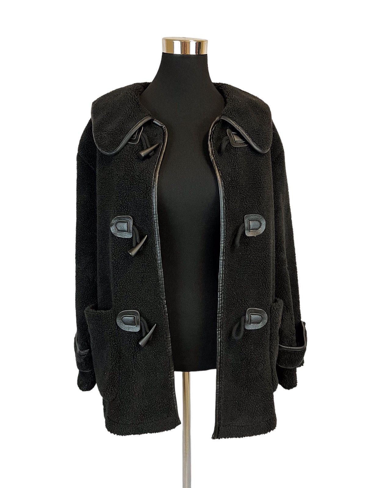 Custommade Japanese Designer Mixel Custom Made Sherpa Coat Size L / US 10 / IT 46 - 7 Thumbnail