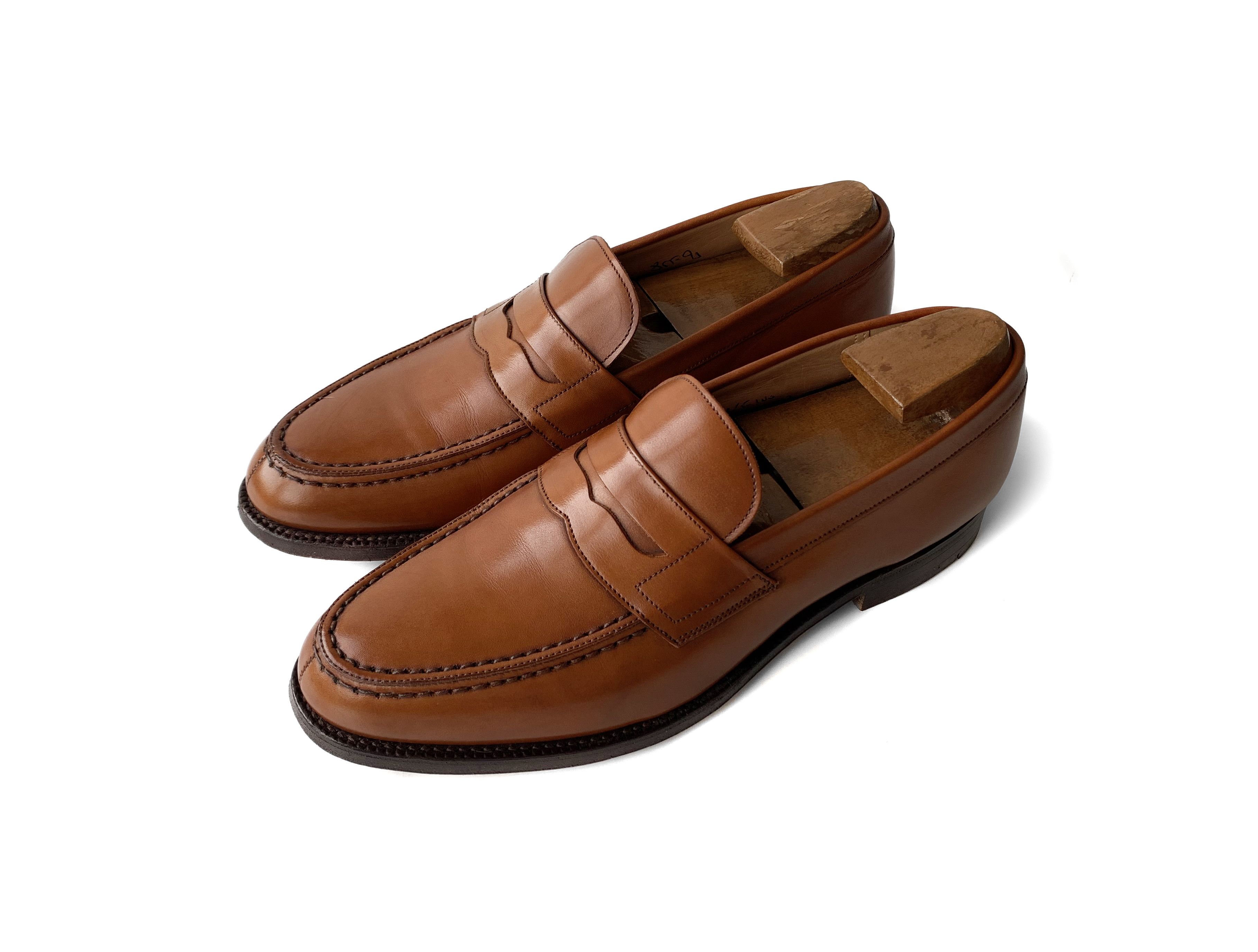 Church's Walnut Darwin penny loafer shoes