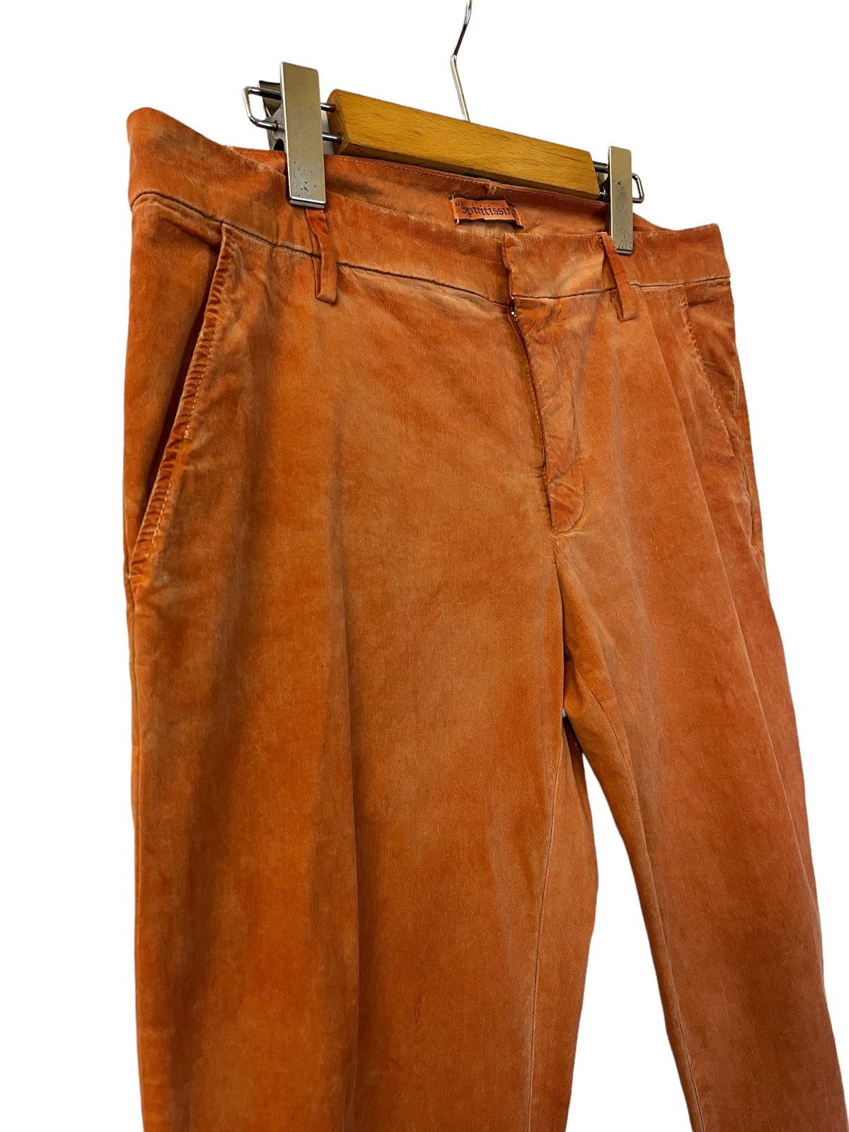 Japanese Brand DONDUP ITALIAN DESIGNER CASUAL PANTS WAXED ORANGE COLOUR Size US 30 / EU 46 - 7 Thumbnail