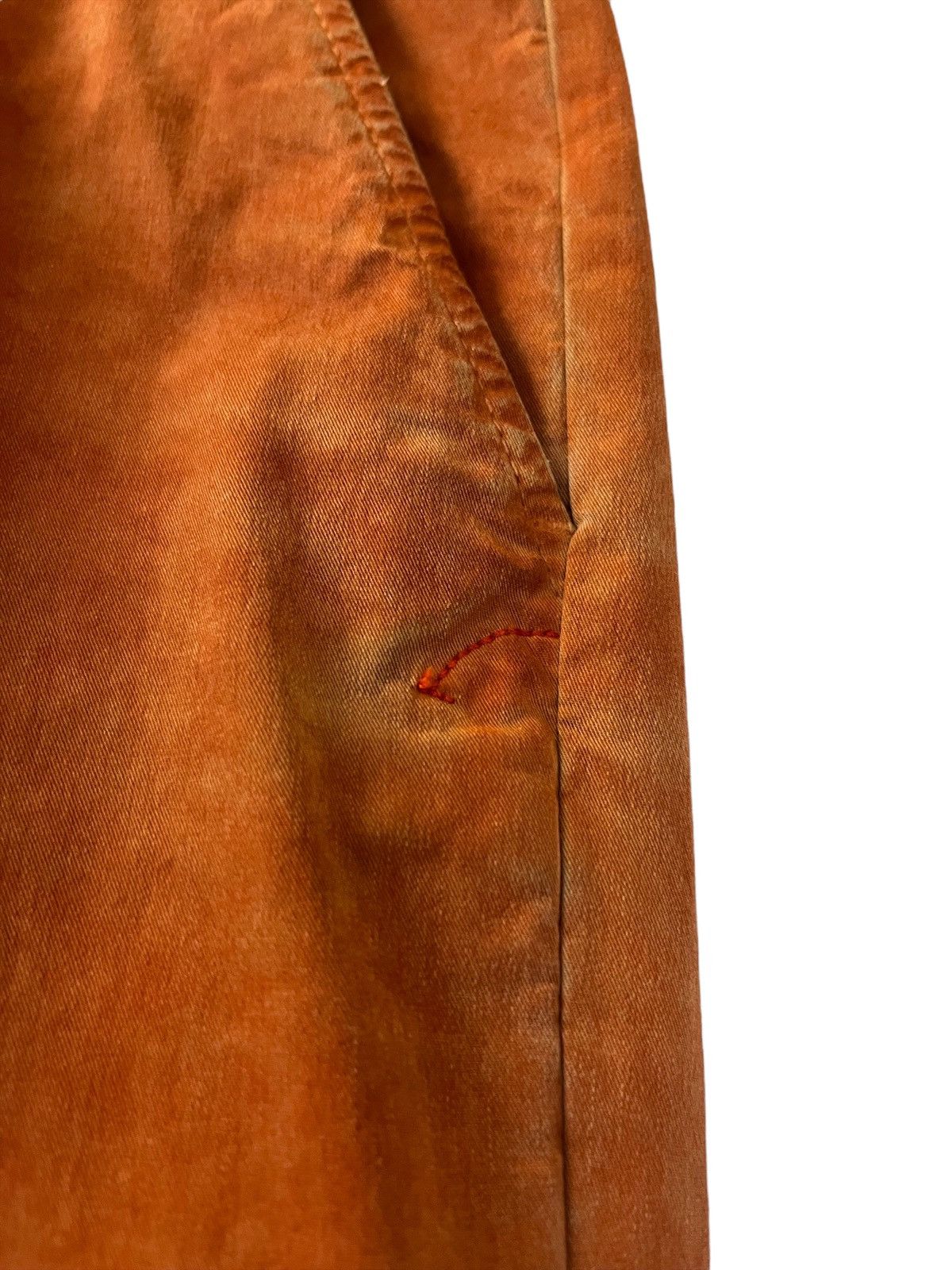 Japanese Brand DONDUP ITALIAN DESIGNER CASUAL PANTS WAXED ORANGE COLOUR Size US 30 / EU 46 - 13 Thumbnail
