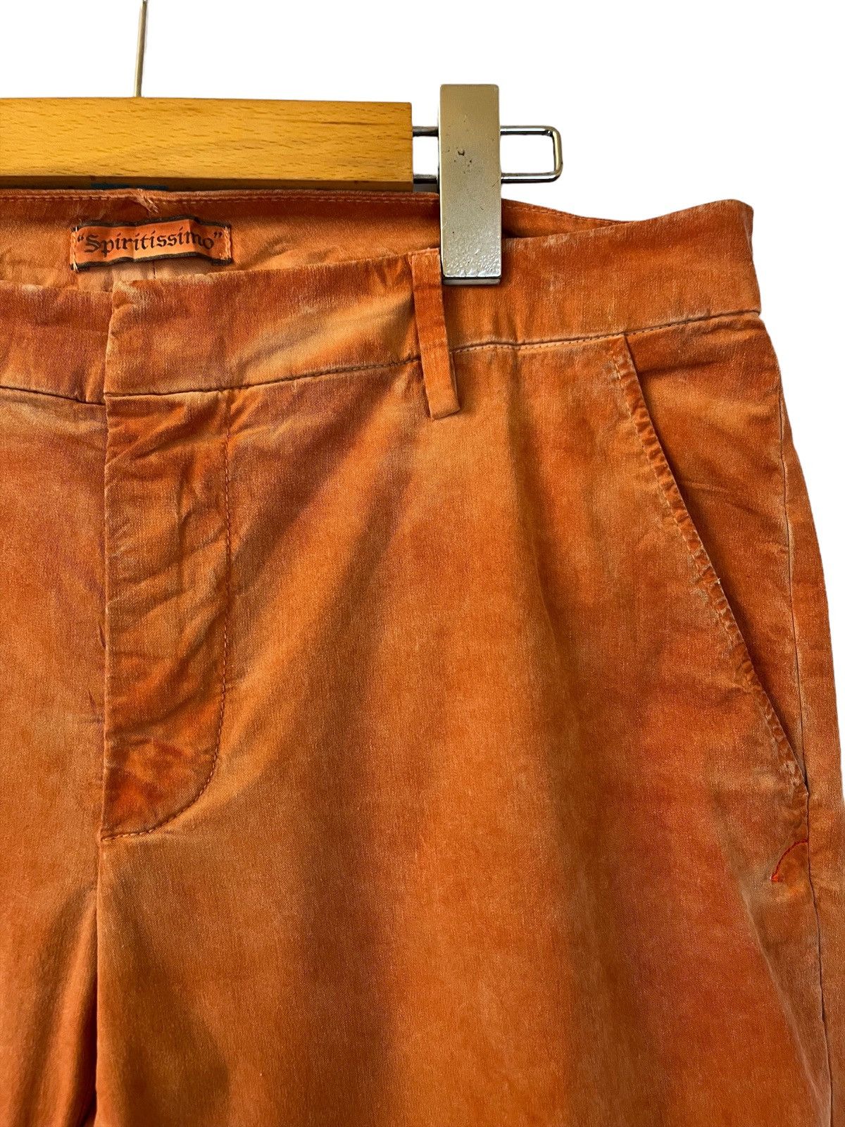 Japanese Brand DONDUP ITALIAN DESIGNER CASUAL PANTS WAXED ORANGE COLOUR Size US 30 / EU 46 - 8 Thumbnail
