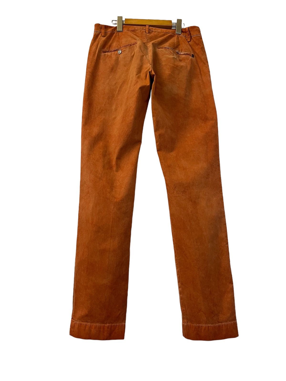 Japanese Brand DONDUP ITALIAN DESIGNER CASUAL PANTS WAXED ORANGE COLOUR Size US 30 / EU 46 - 2 Thumbnail