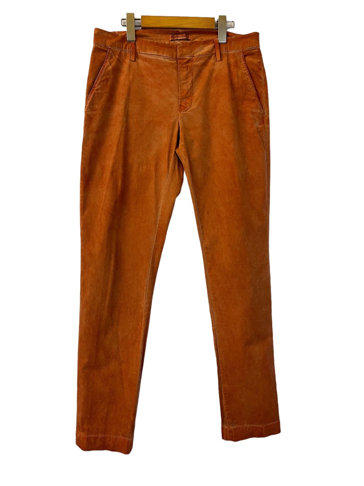 Japanese Brand DONDUP ITALIAN DESIGNER CASUAL PANTS WAXED ORANGE COLOUR Size US 30 / EU 46 - 15 Thumbnail