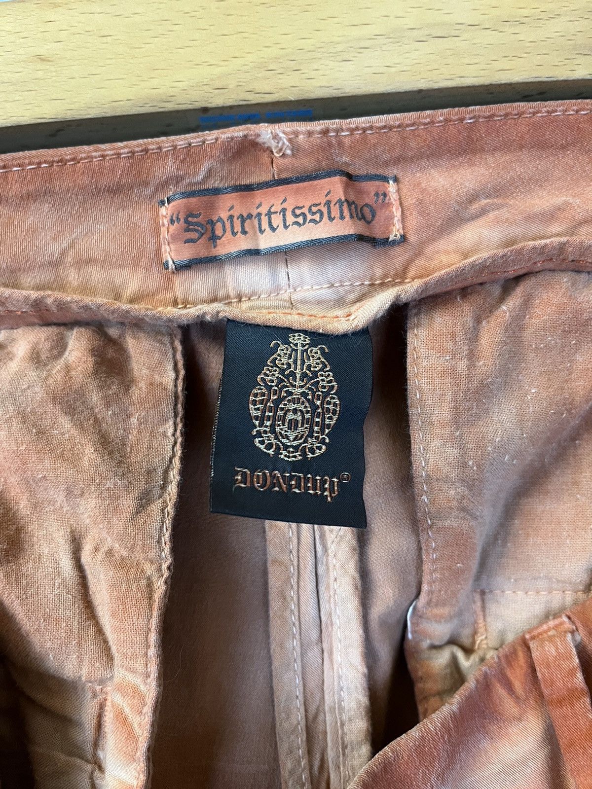 Japanese Brand DONDUP ITALIAN DESIGNER CASUAL PANTS WAXED ORANGE COLOUR Size US 30 / EU 46 - 23 Thumbnail