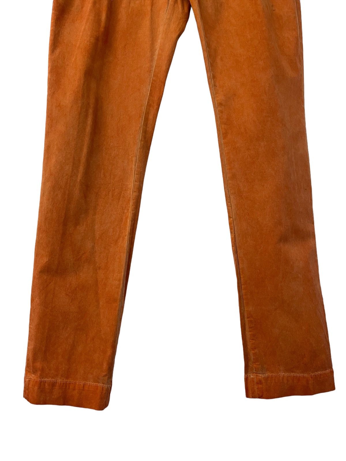Japanese Brand DONDUP ITALIAN DESIGNER CASUAL PANTS WAXED ORANGE COLOUR Size US 30 / EU 46 - 5 Thumbnail