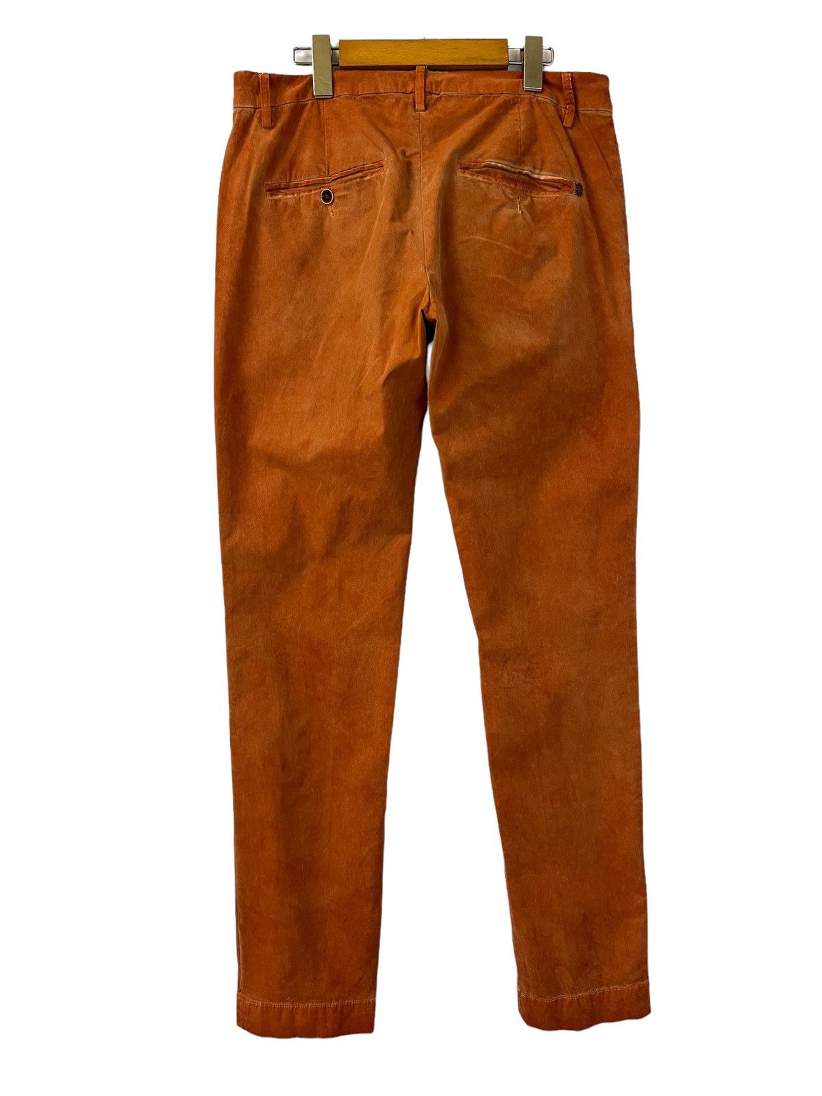 Japanese Brand DONDUP ITALIAN DESIGNER CASUAL PANTS WAXED ORANGE COLOUR Size US 30 / EU 46 - 21 Thumbnail