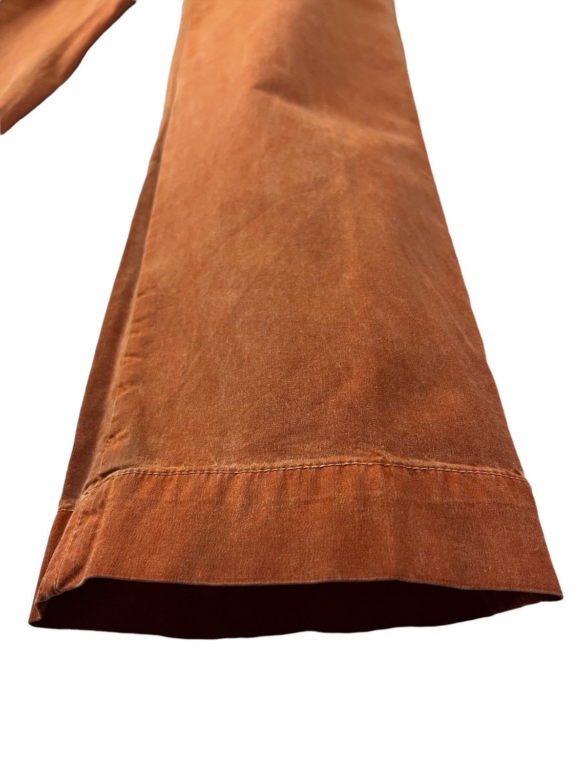Japanese Brand DONDUP ITALIAN DESIGNER CASUAL PANTS WAXED ORANGE COLOUR Size US 30 / EU 46 - 10 Thumbnail