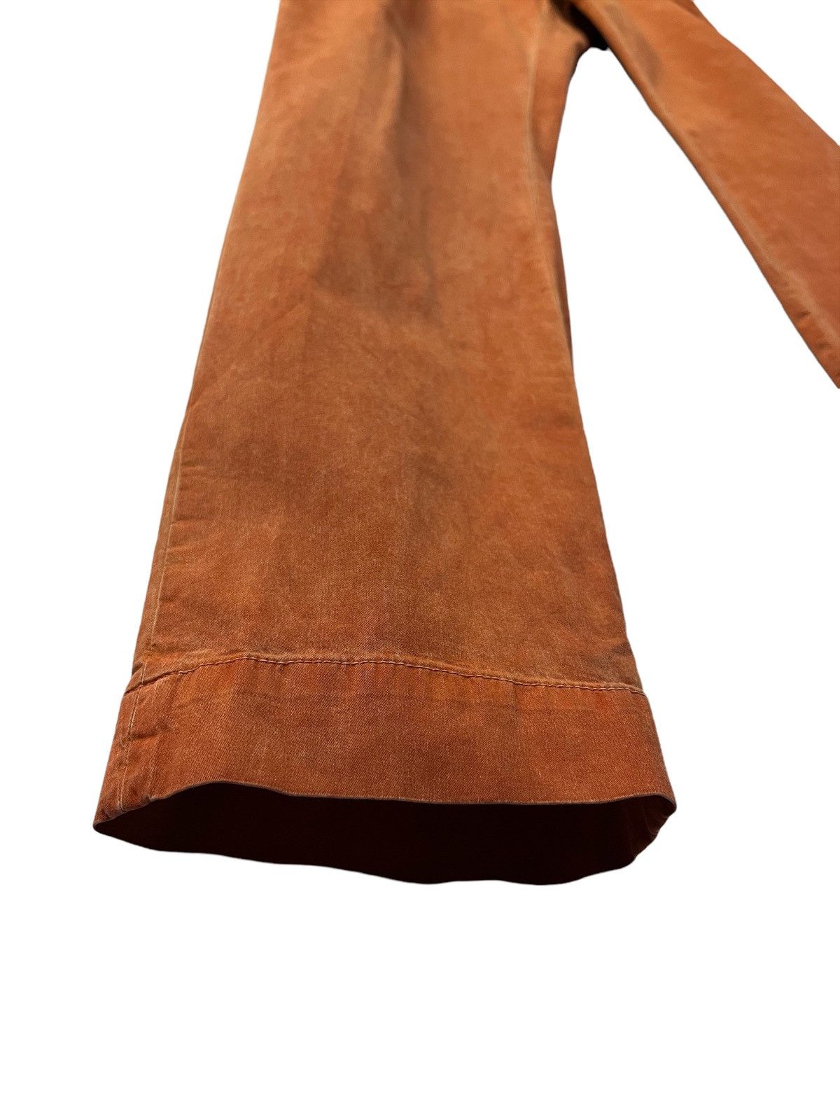 Japanese Brand DONDUP ITALIAN DESIGNER CASUAL PANTS WAXED ORANGE COLOUR Size US 30 / EU 46 - 11 Thumbnail