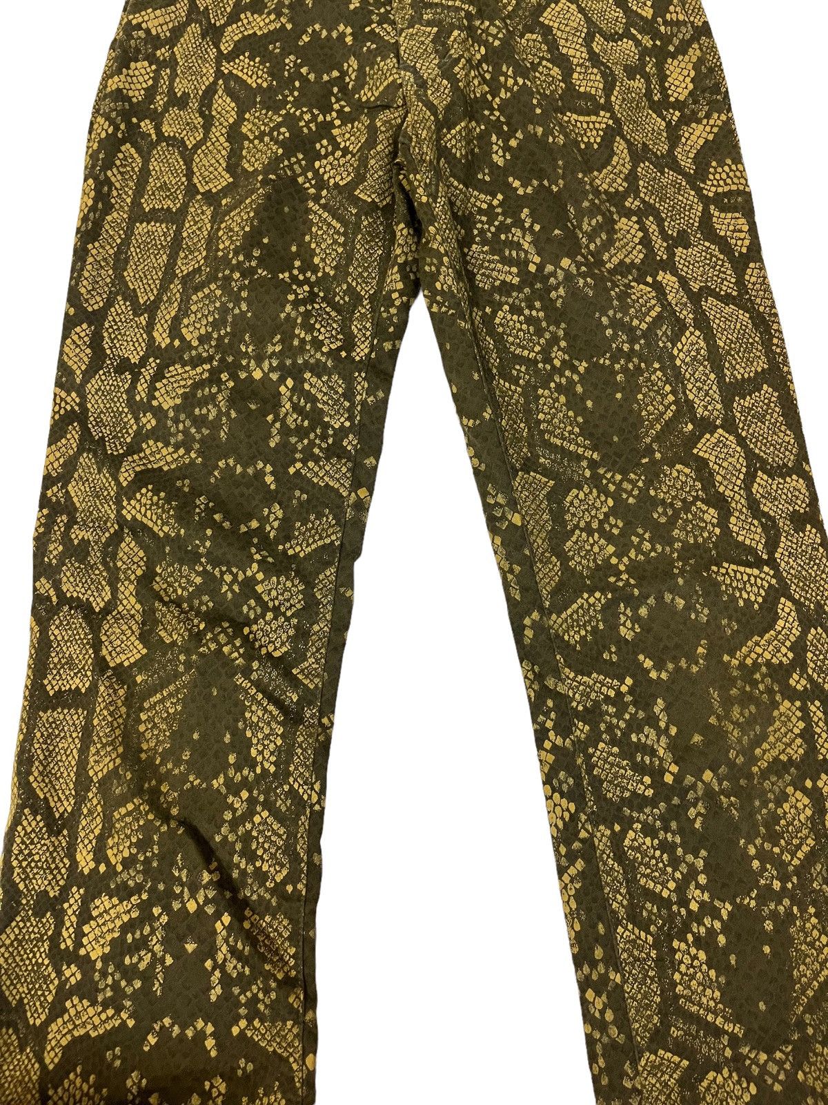Hysteric Glamour 🇯🇵Japanese Brand Cimarron Python Full print Pants Size US 26 / EU 42 - 3 Thumbnail