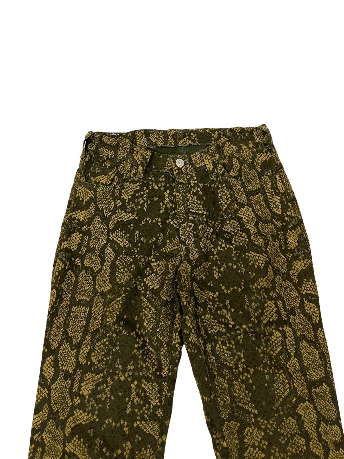 Hysteric Glamour 🇯🇵Japanese Brand Cimarron Python Full print Pants Size US 26 / EU 42 - 2 Thumbnail