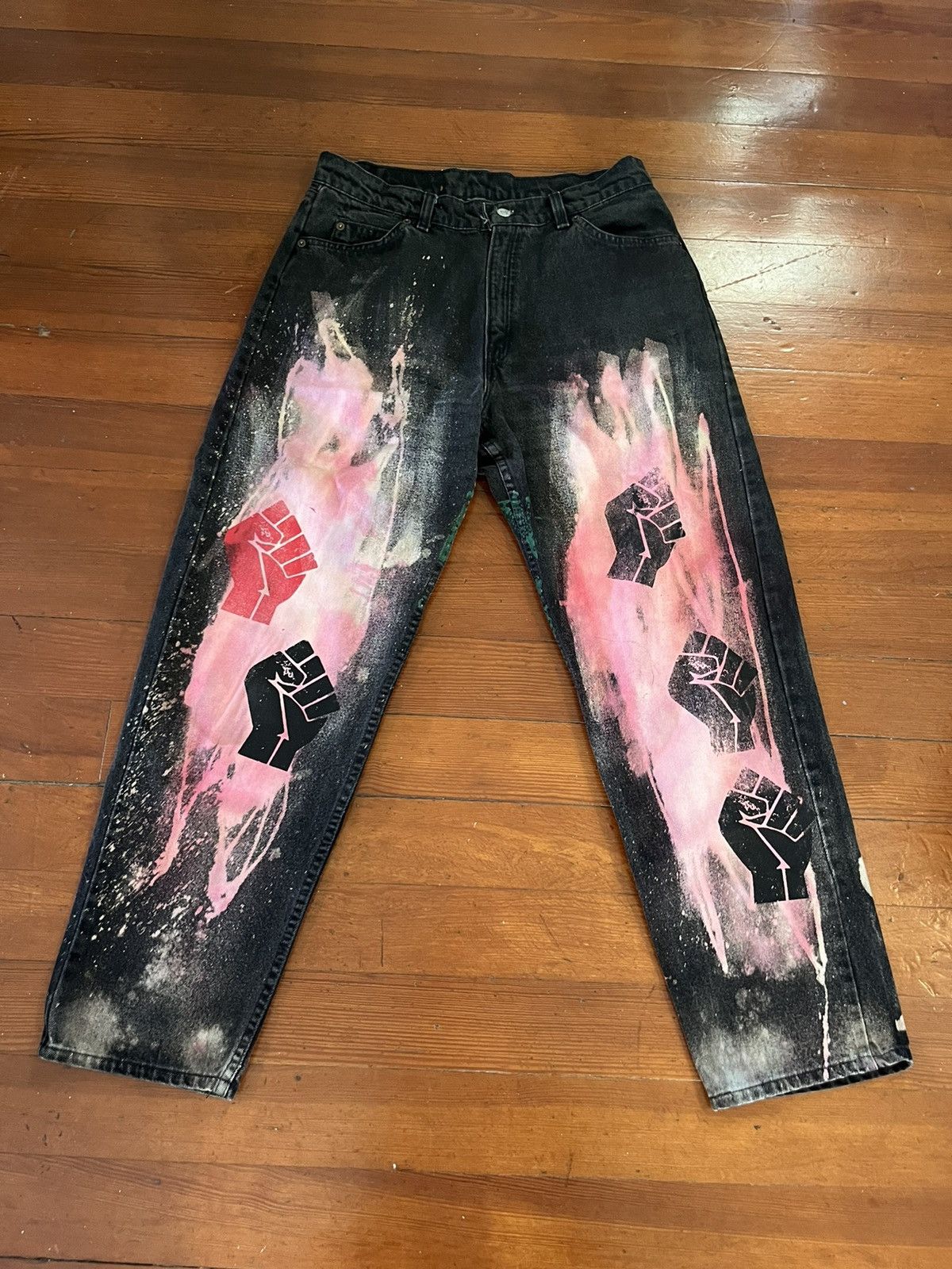 image of Levis x Levis Made Crafted Hand Painted Olivia Krause Levi’S in Black, Men's (Size 30)