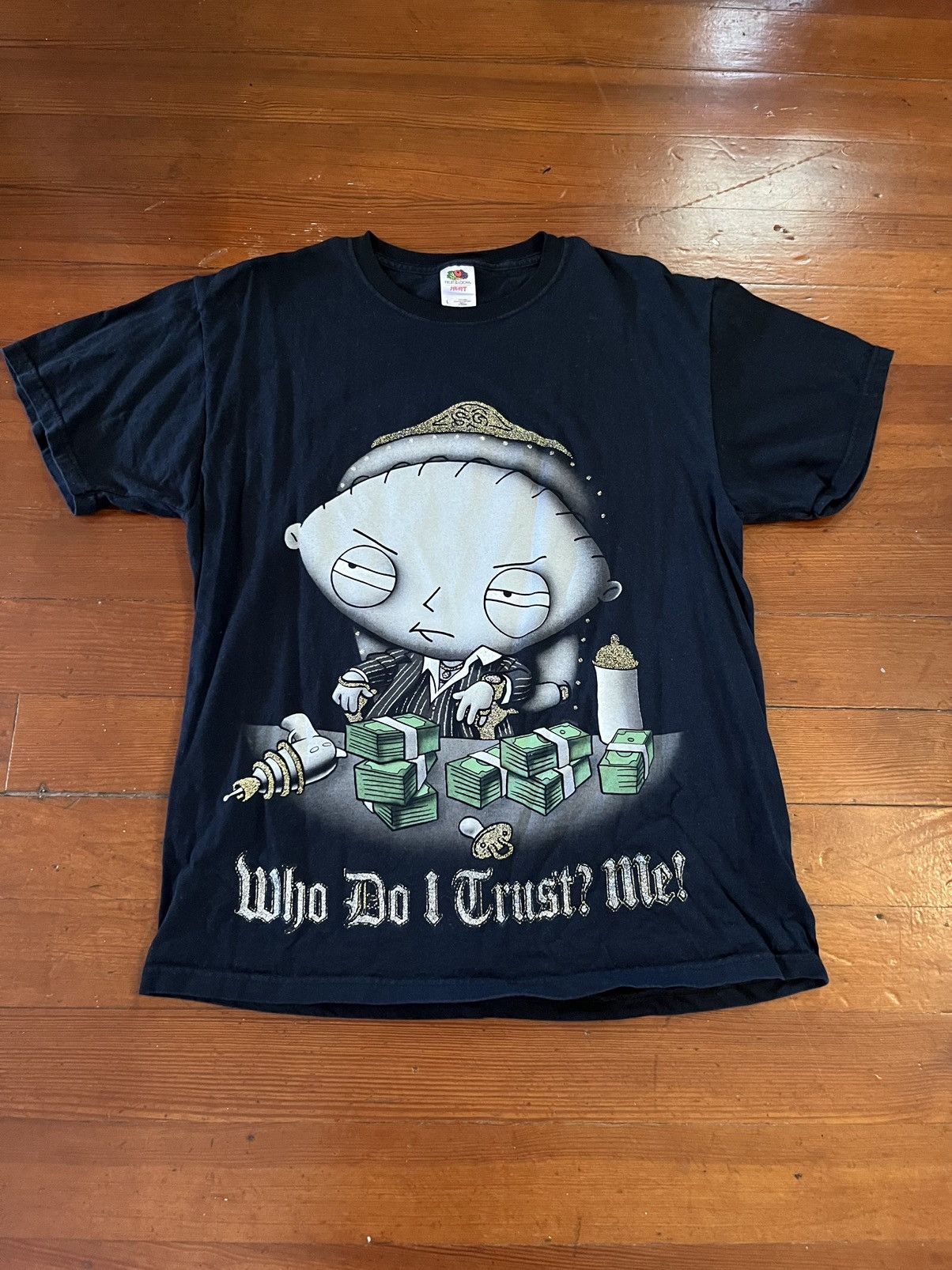 Guy Stewie Supreme X Family Guy Vintage Family Guy Stewie Scarface Parody  Tee, image size:1204x1606