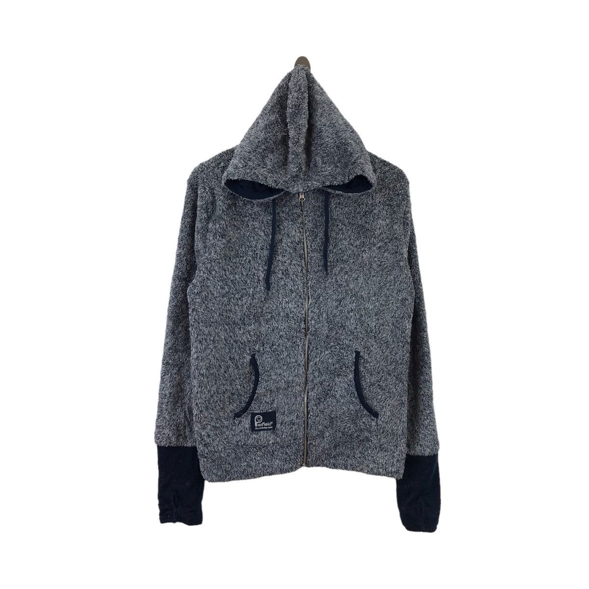 Vtg PENFIELD USA Deep Pile Sherpa Bulky Fleece Jacket Hoodie